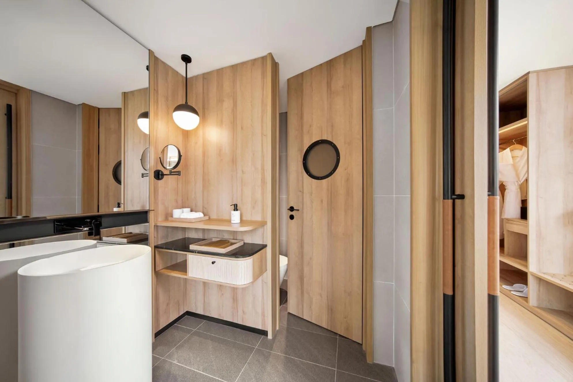 Bathroom in The Yacht Hotel by DC