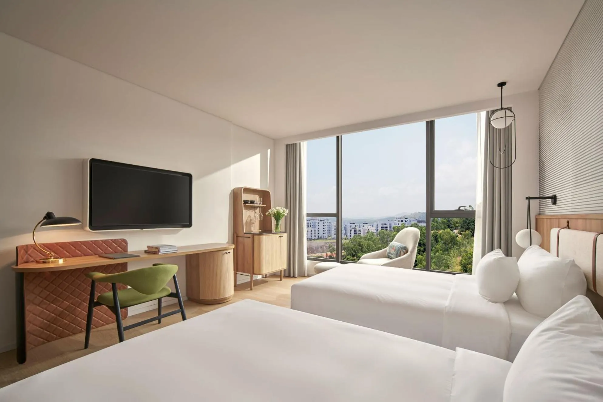 Bed in The Yacht Hotel by DC