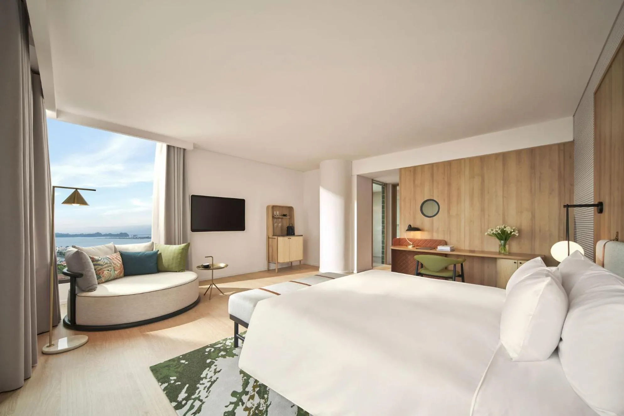 Bed in The Yacht Hotel by DC