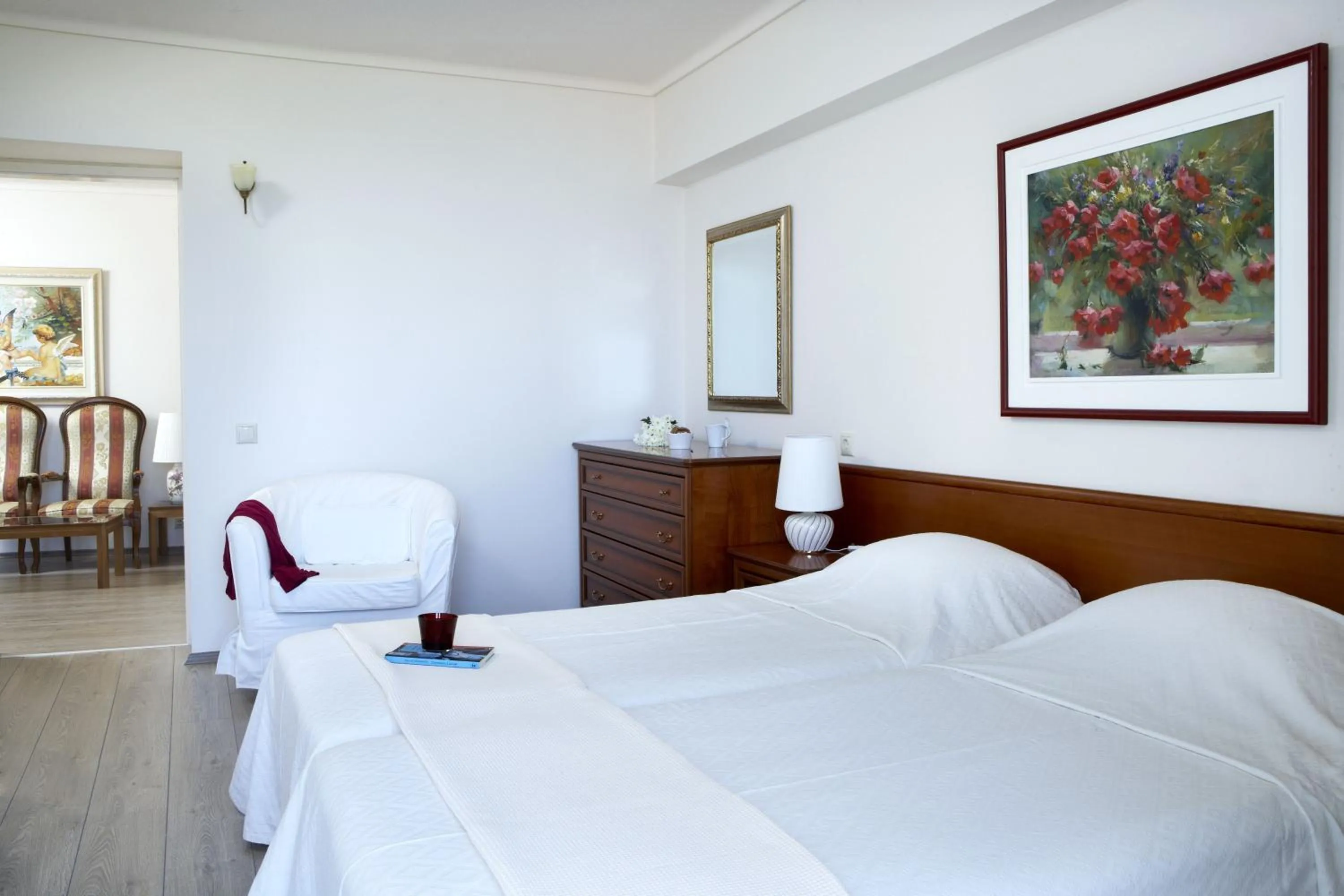 Bed in Amarilia Hotel