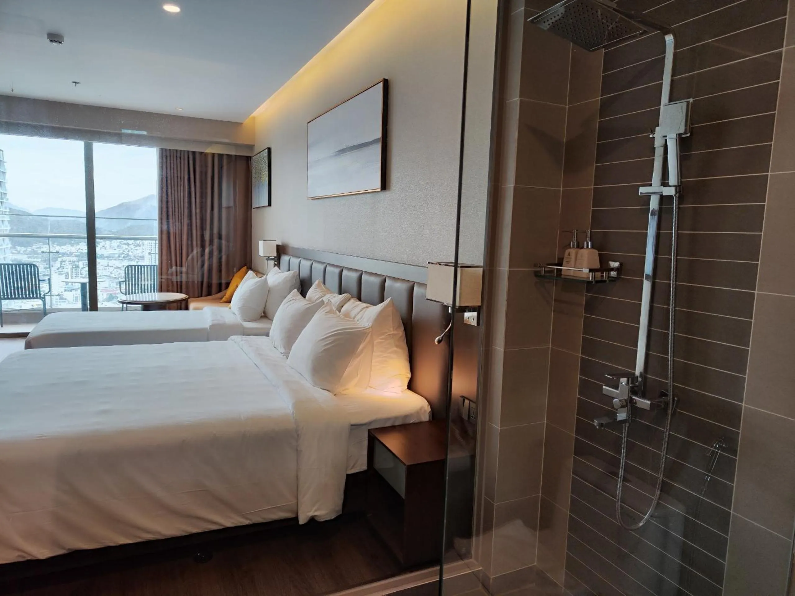 Shower, Bed in Annova Nha Trang Hotel