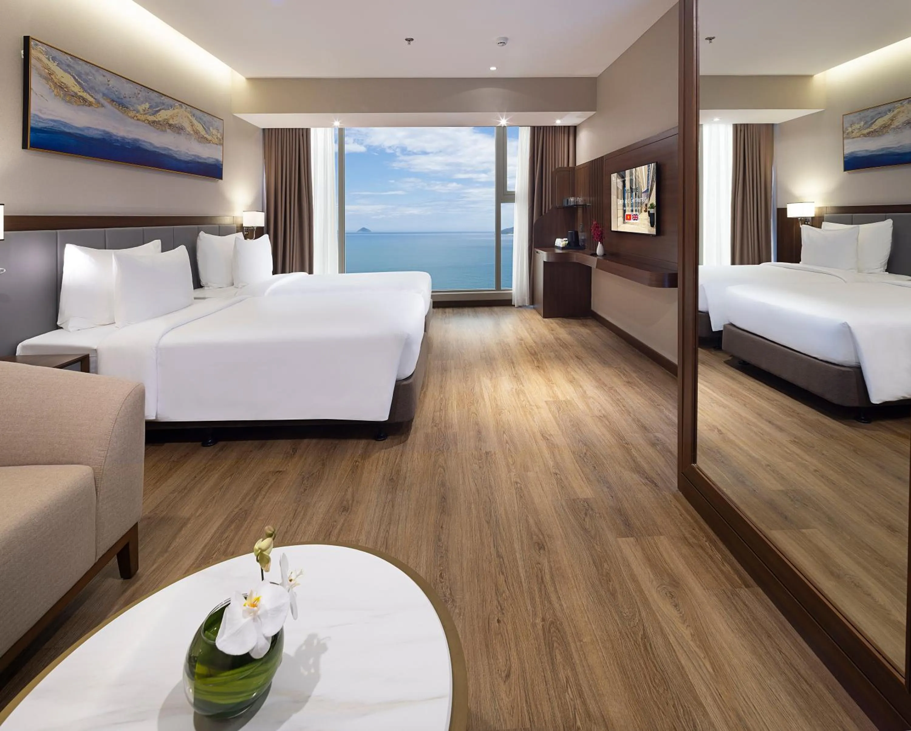 Bed in Annova Nha Trang Hotel