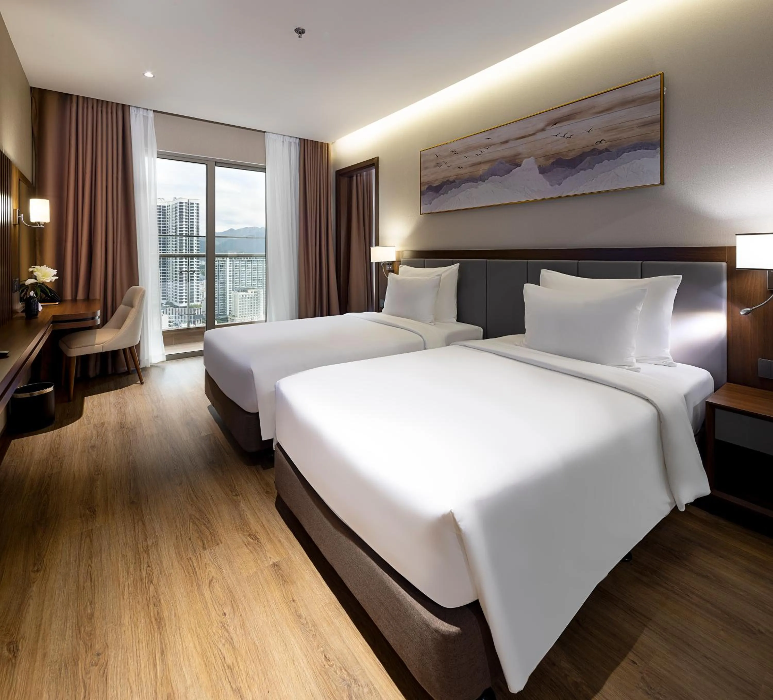 Bed in Annova Nha Trang Hotel