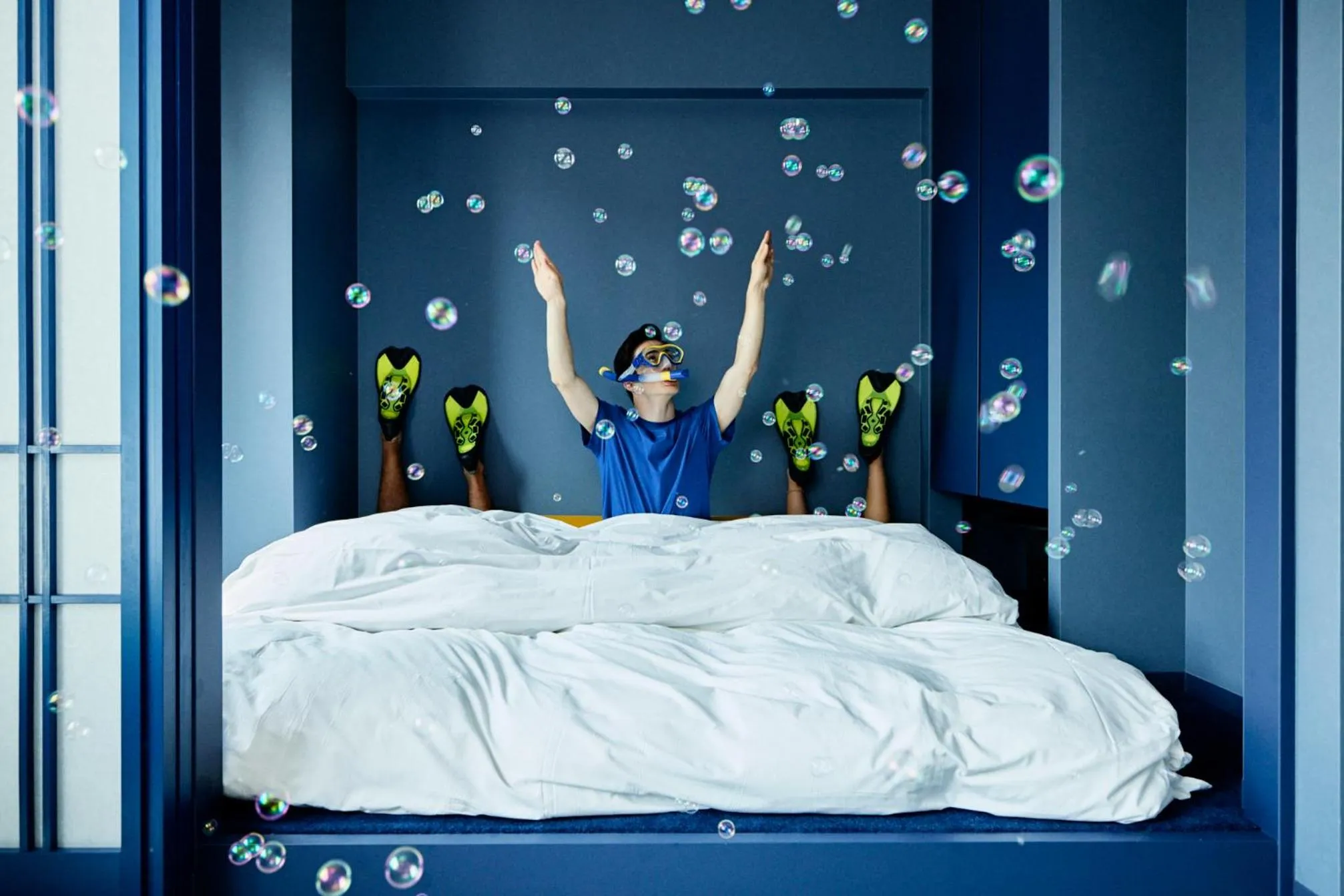 People, Bed in Section L Tsukiji