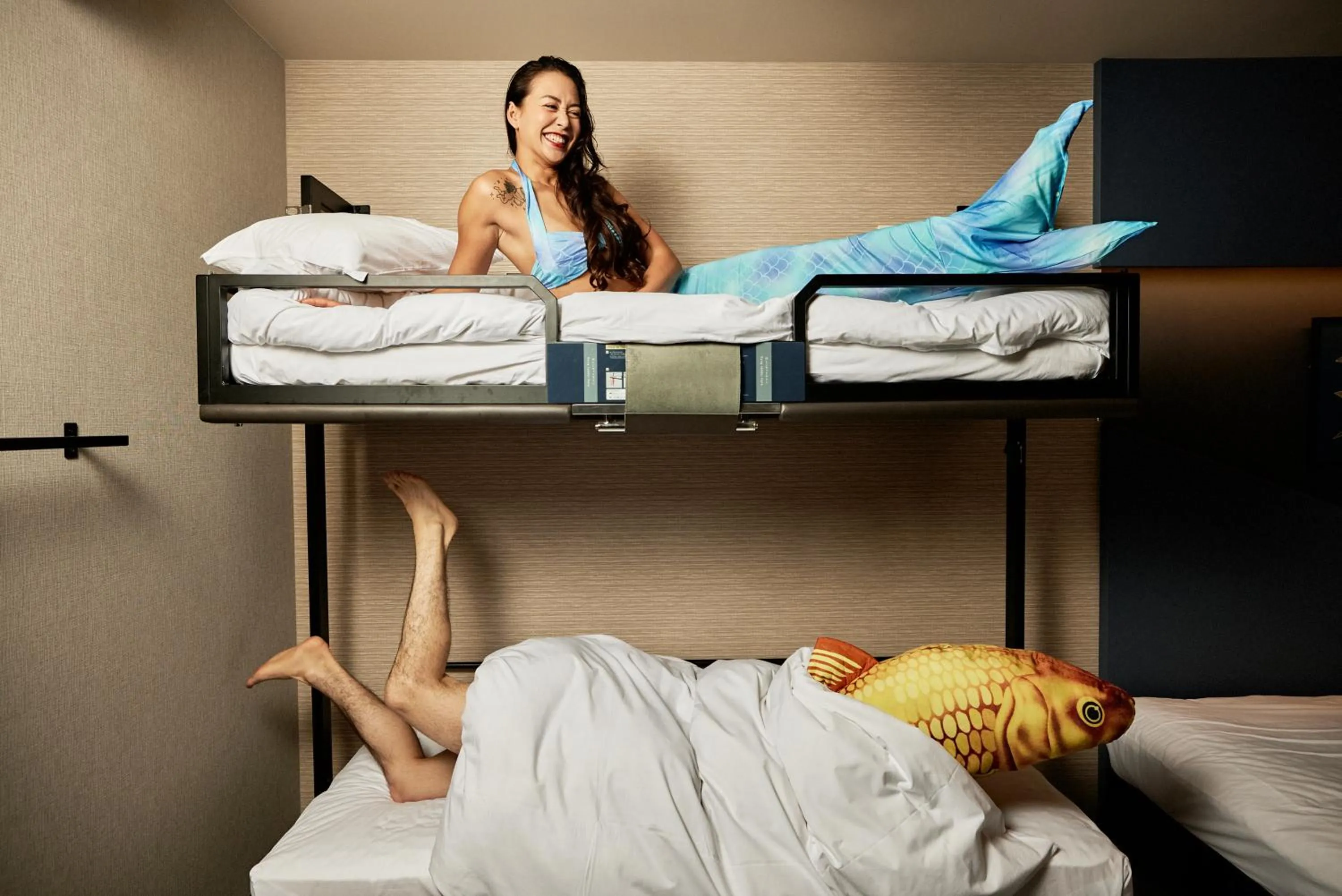 People, Bed in Section L Tsukiji