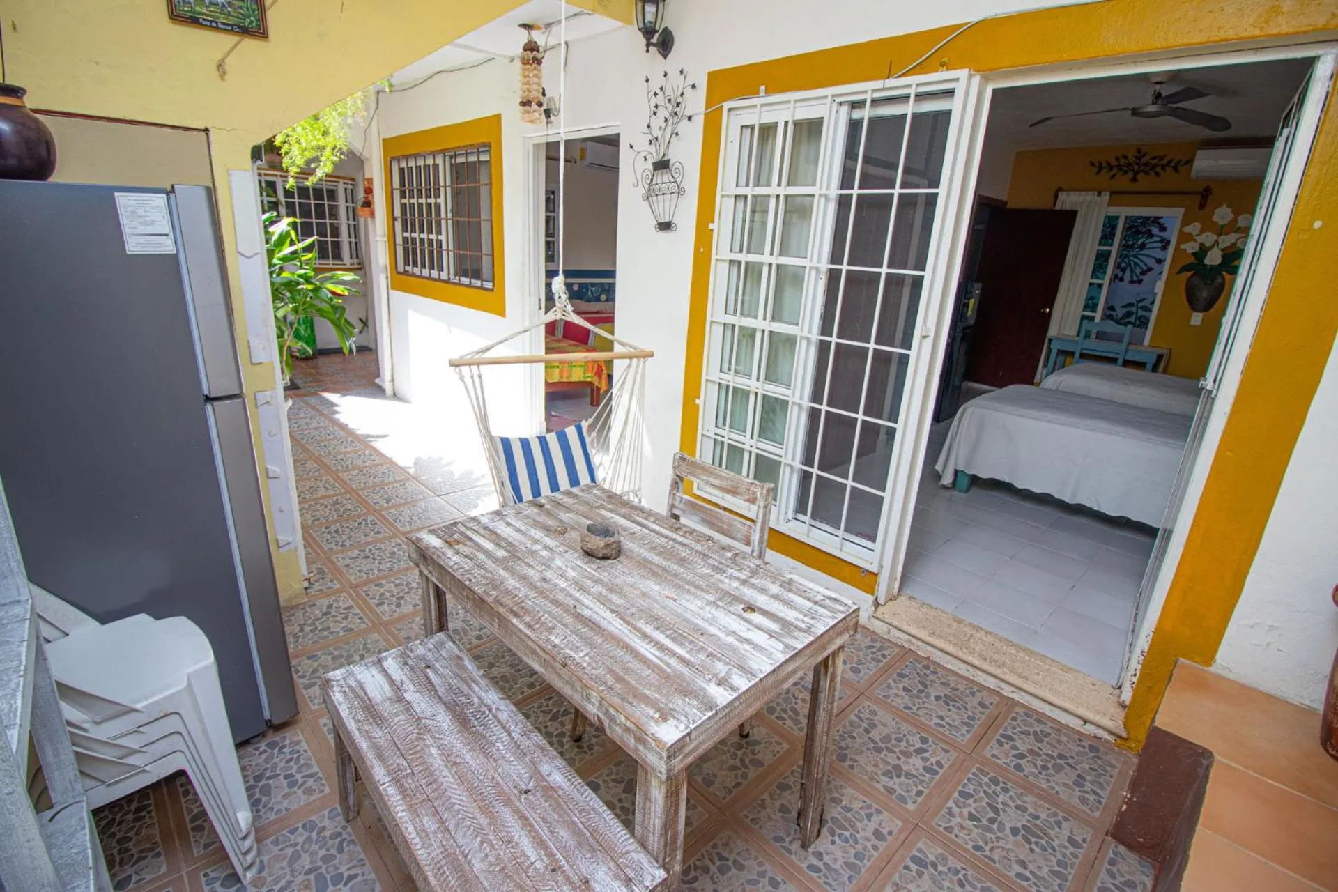 View (from property/room), Bed in La Casa Del Almendro
