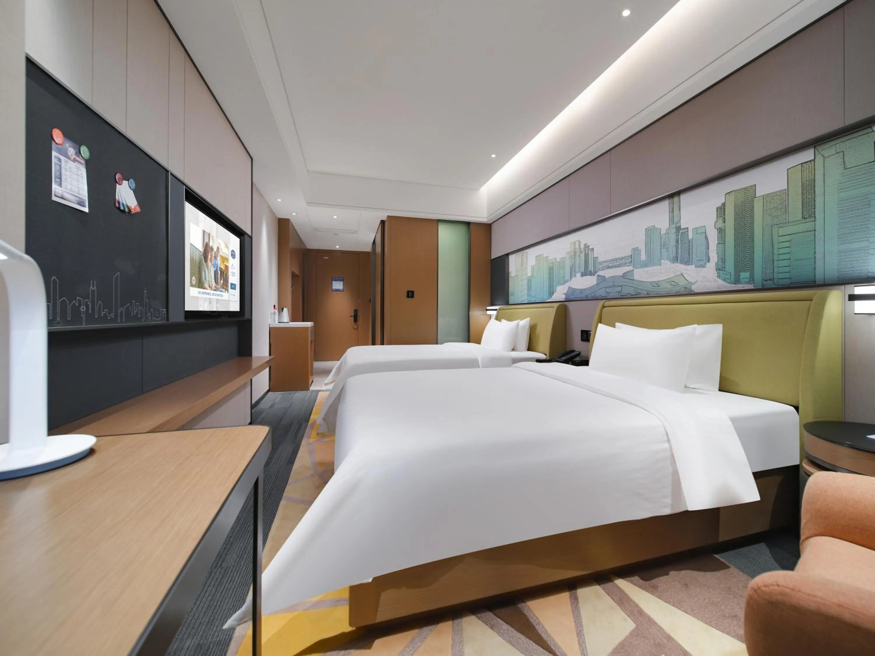 Bed in Hampton by Hilton Shenzhen Longhua Qinghu