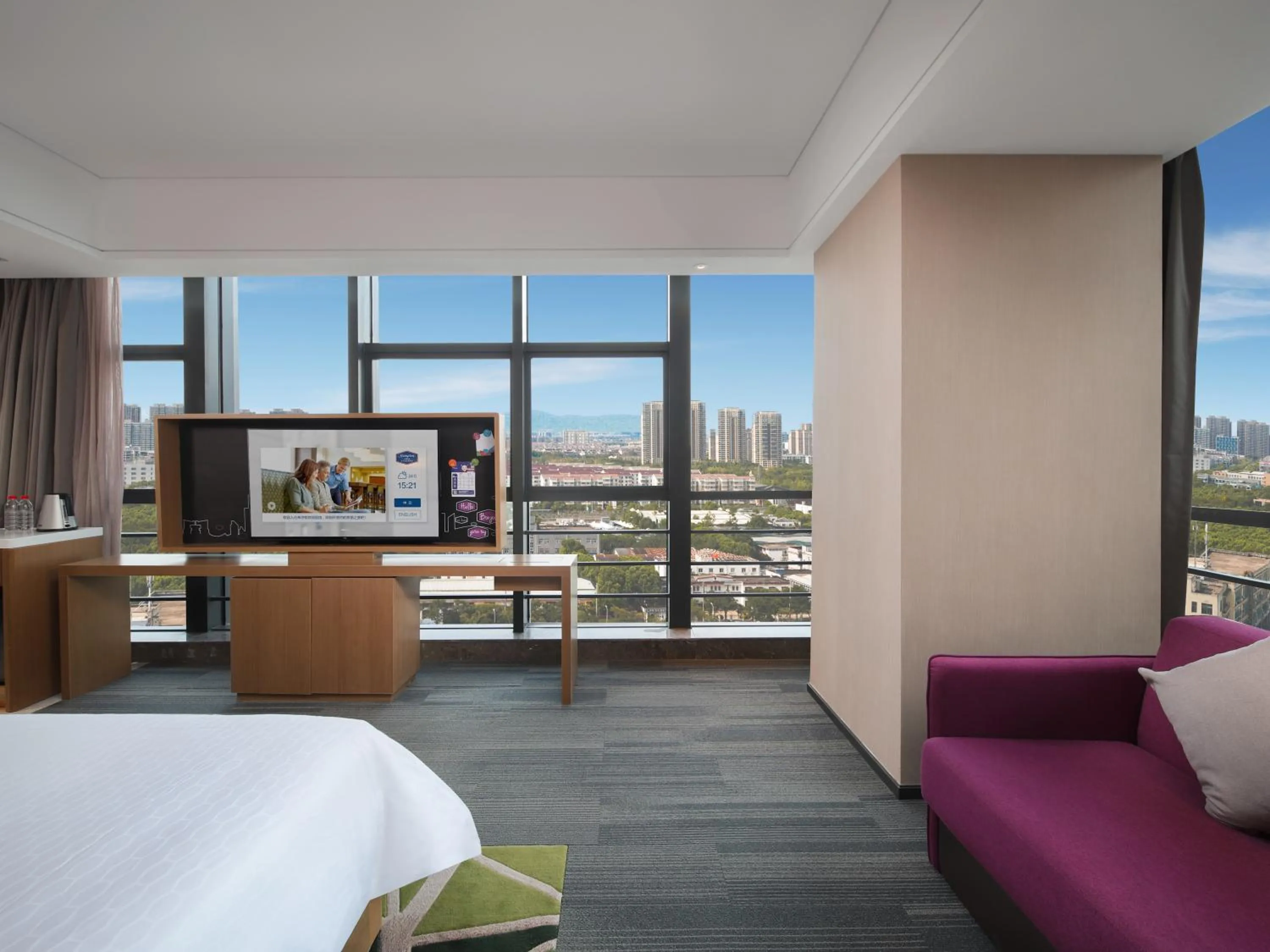 Bed in Hampton by Hilton Shenzhen Longhua Qinghu