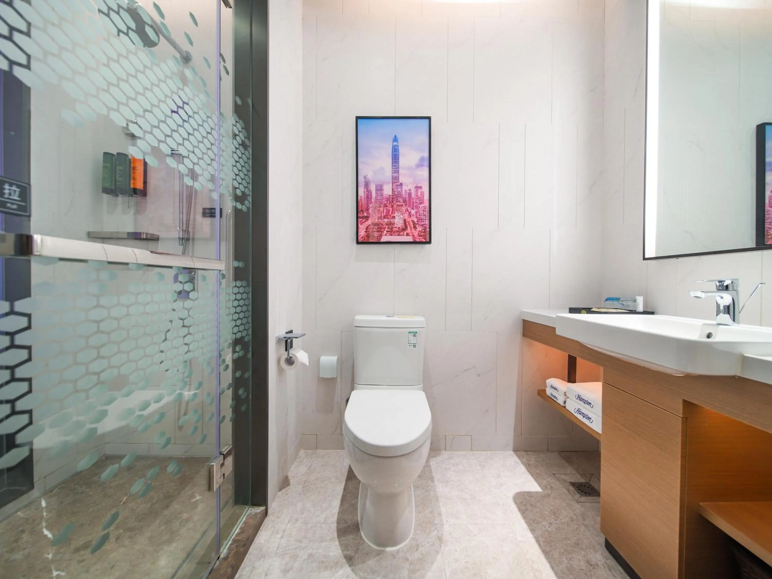 Shower in Hampton by Hilton Shenzhen Longhua Qinghu
