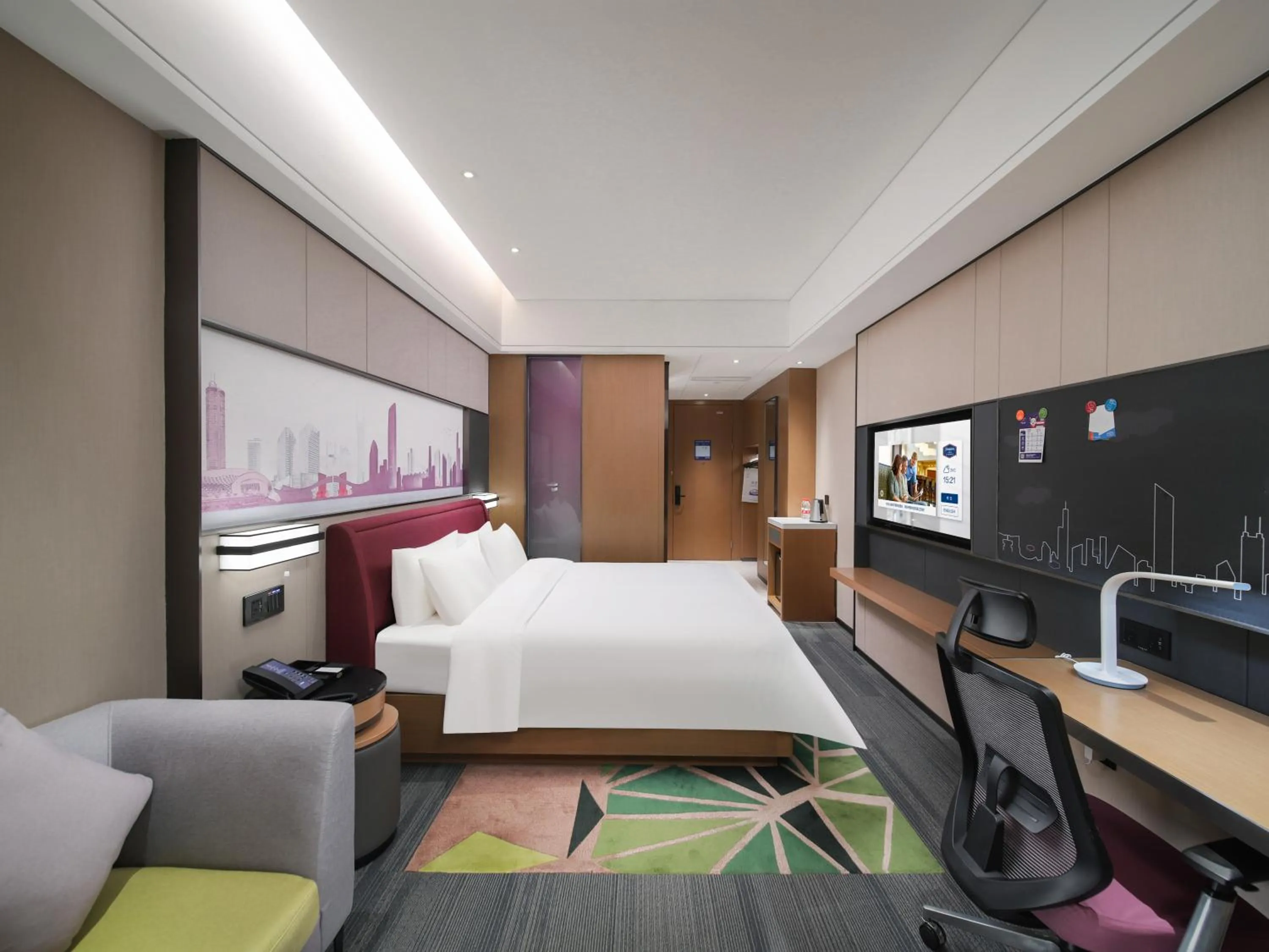 Bed in Hampton by Hilton Shenzhen Longhua Qinghu
