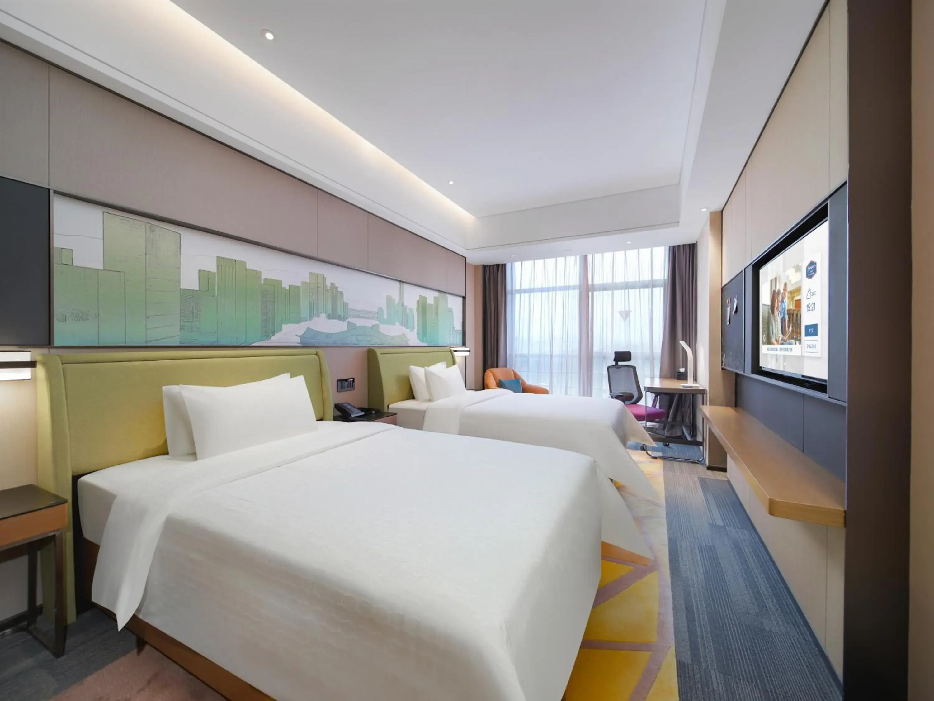 Deluxe Twin Room in Hampton by Hilton Shenzhen Longhua Qinghu Deluxe Twin Room in Hampton by Hilton Shenzhen Longhua Qinghu