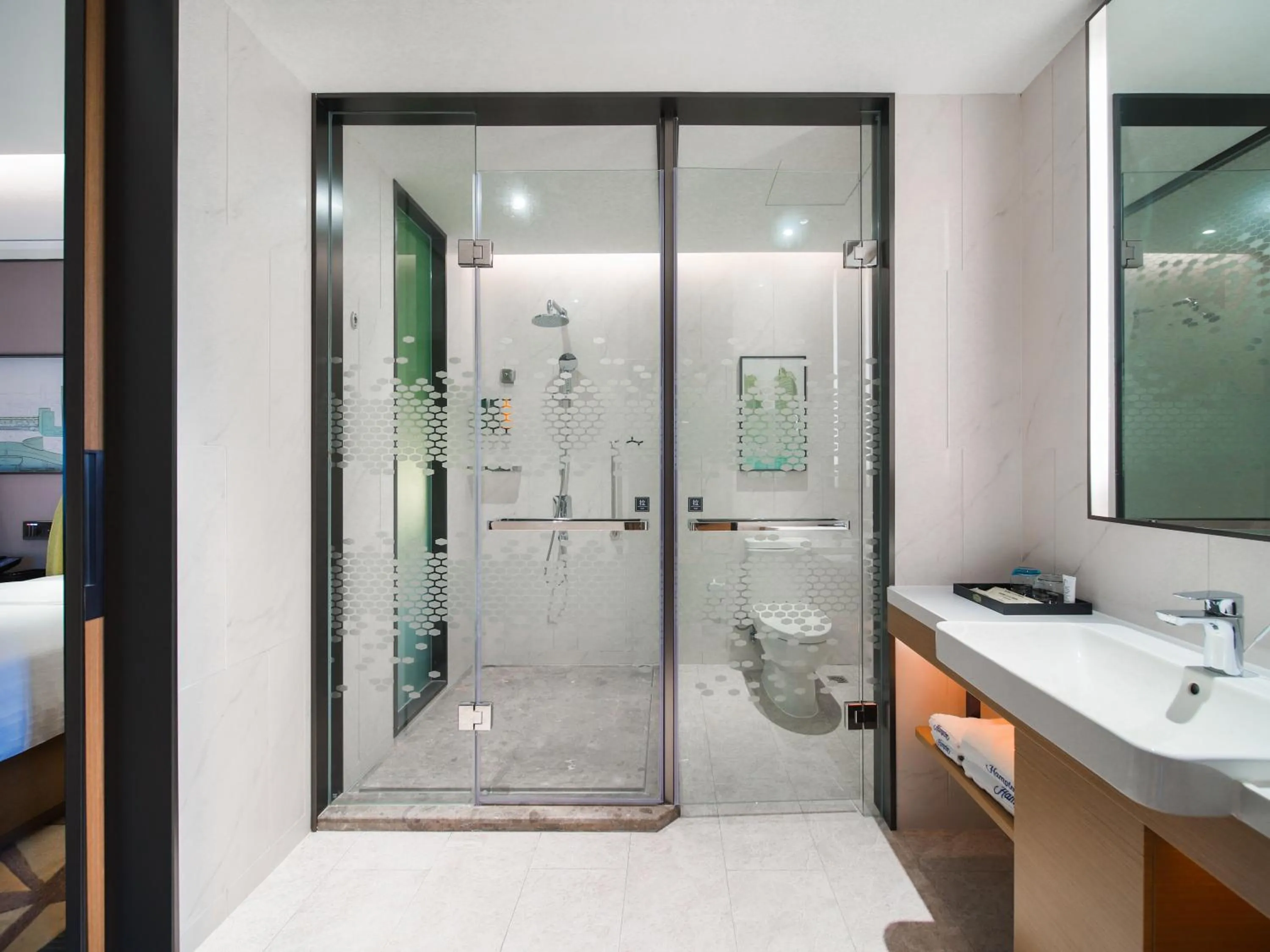 Shower in Hampton by Hilton Shenzhen Longhua Qinghu