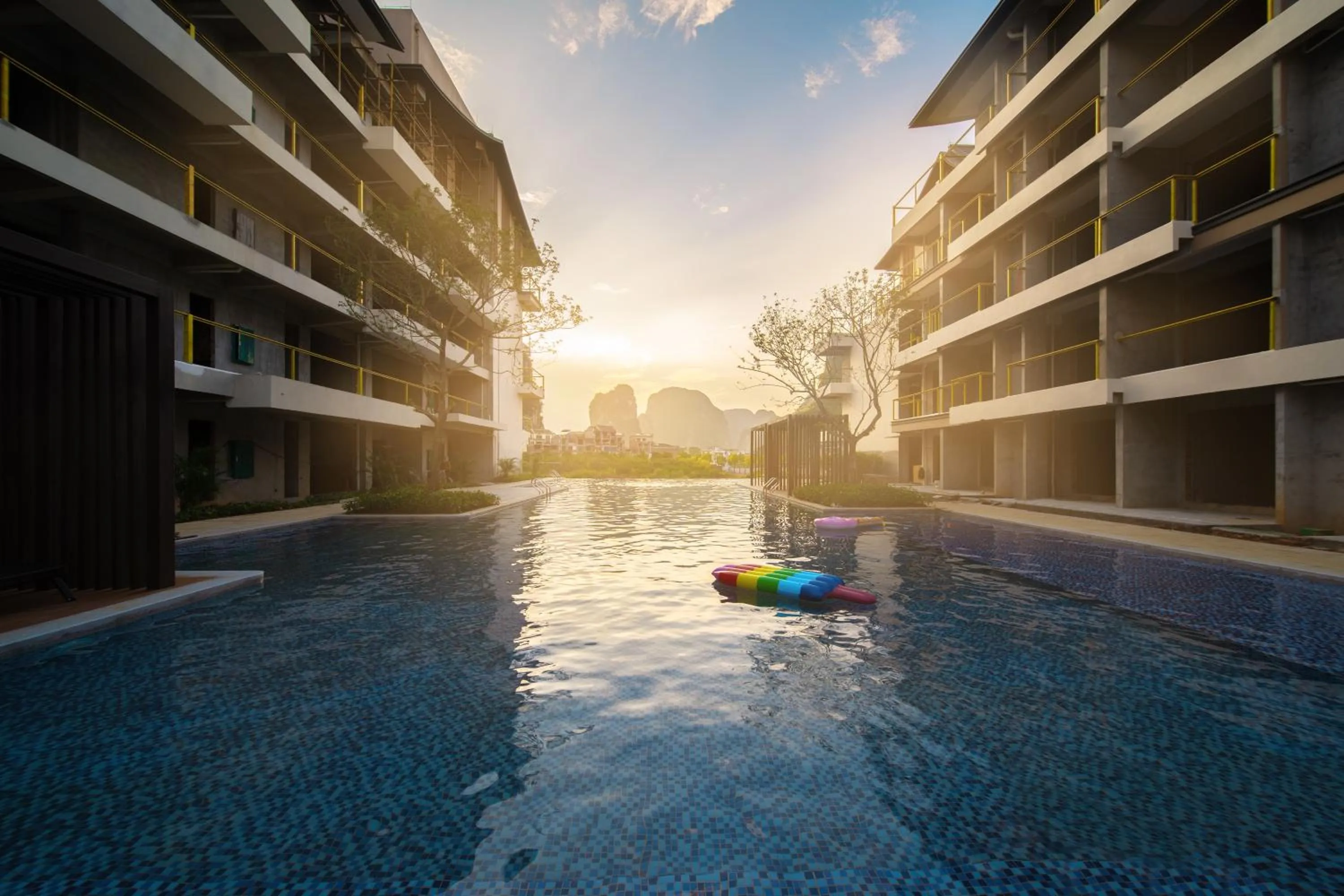 Pool view in Ramada Guilin Yangshuo Resort