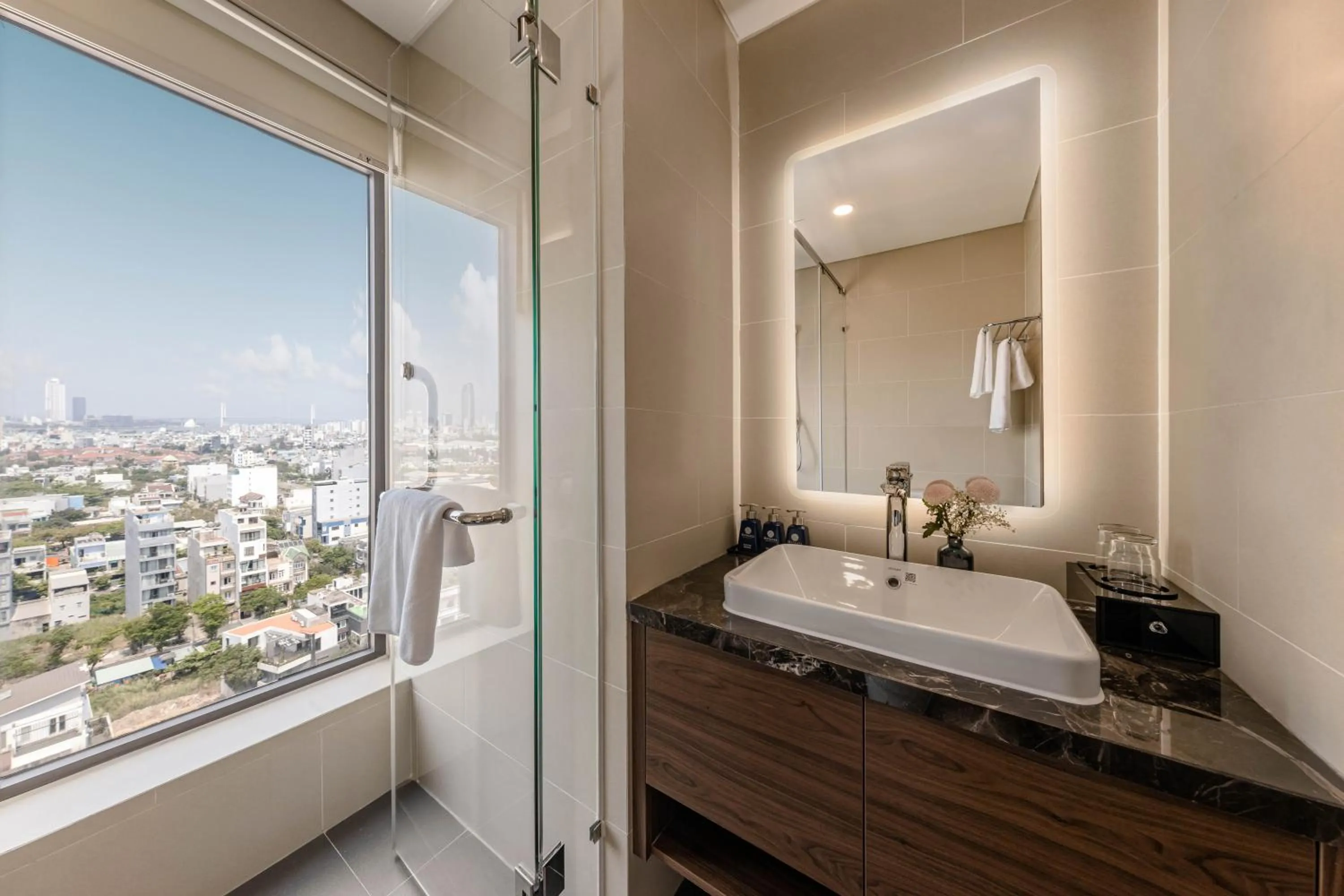 Bathroom in Mangata Beachfront Hotel - Rooftop Bar Sea View