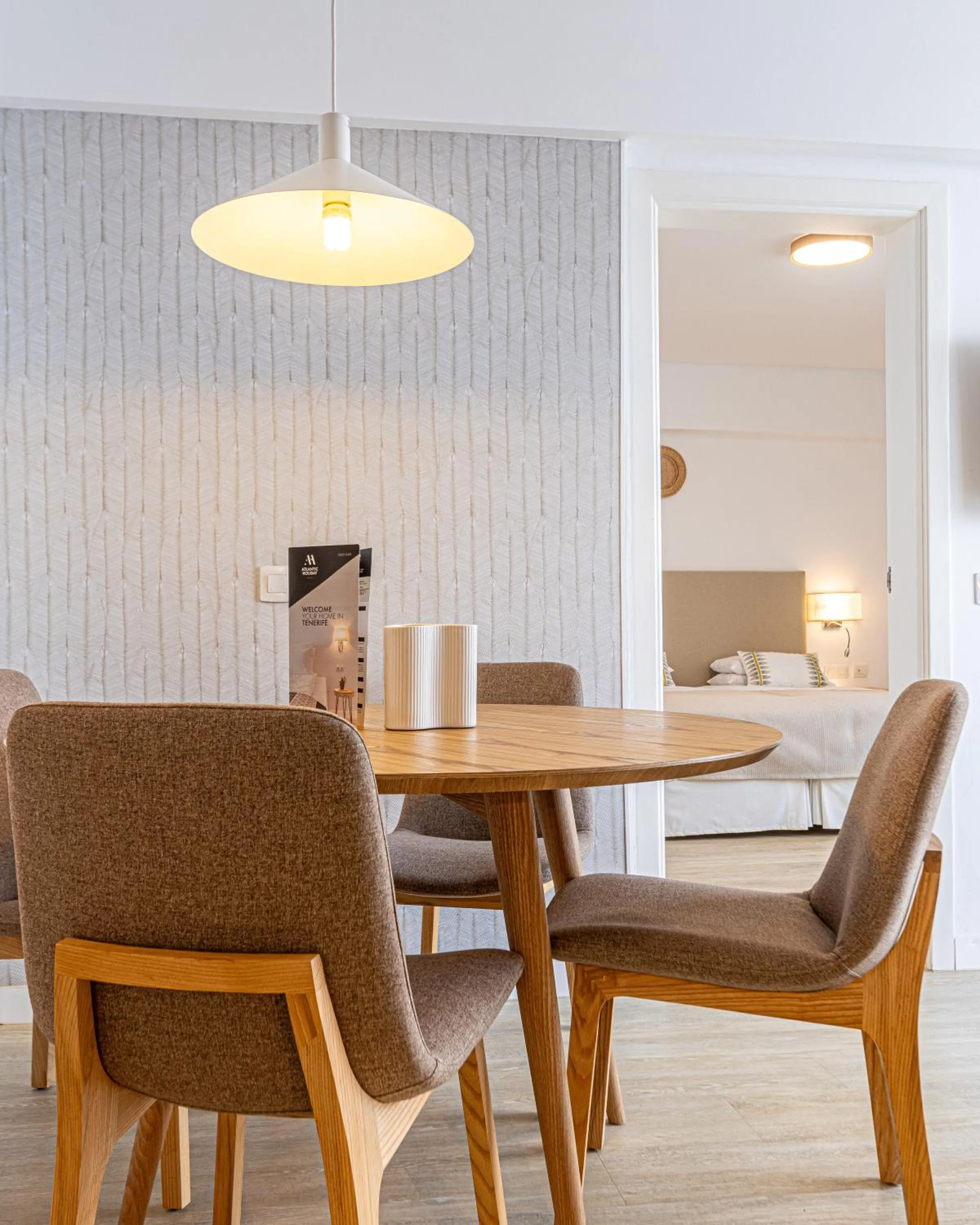 Bed in Atlantic Holiday Hotel