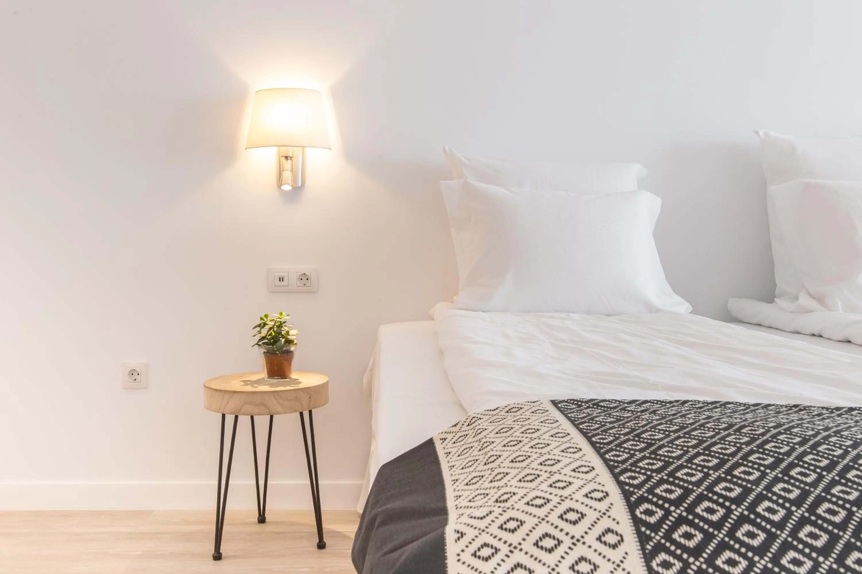 Bed in Atlantic Holiday Hotel