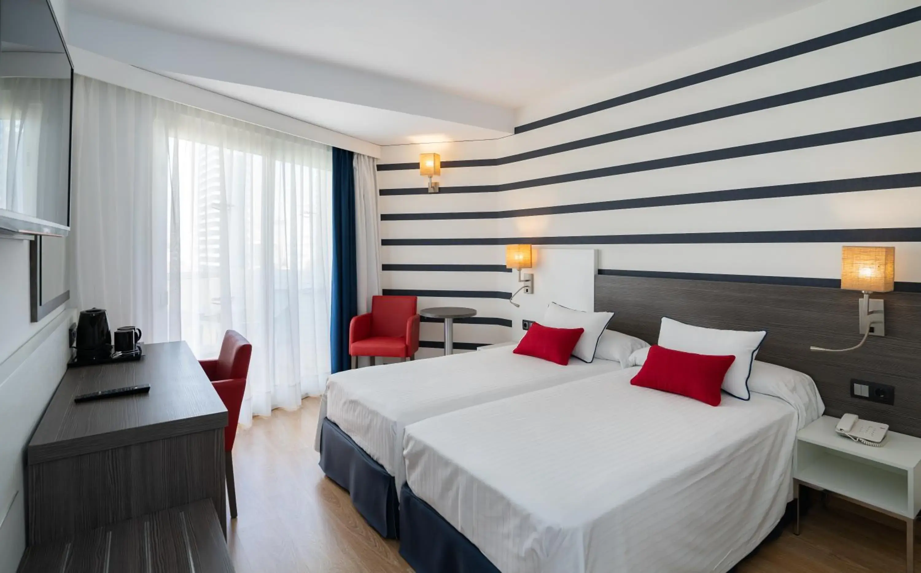 Twin Room with Balcony in Medplaya Hotel Riudor - Adults Recommended Twin Room with Balcony in Medplaya Hotel Riudor - Adults Recommended