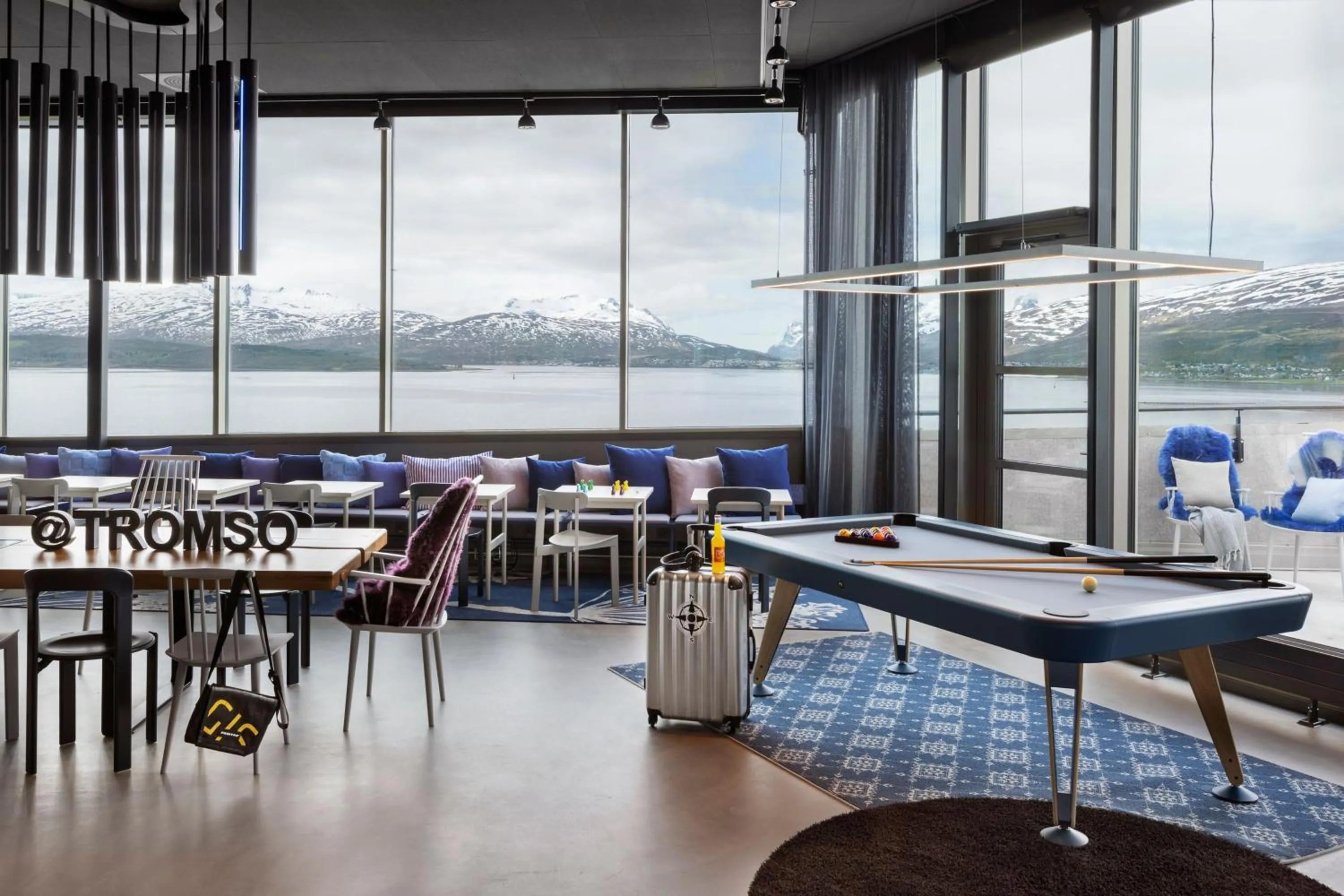 Lobby or reception in Moxy Tromso