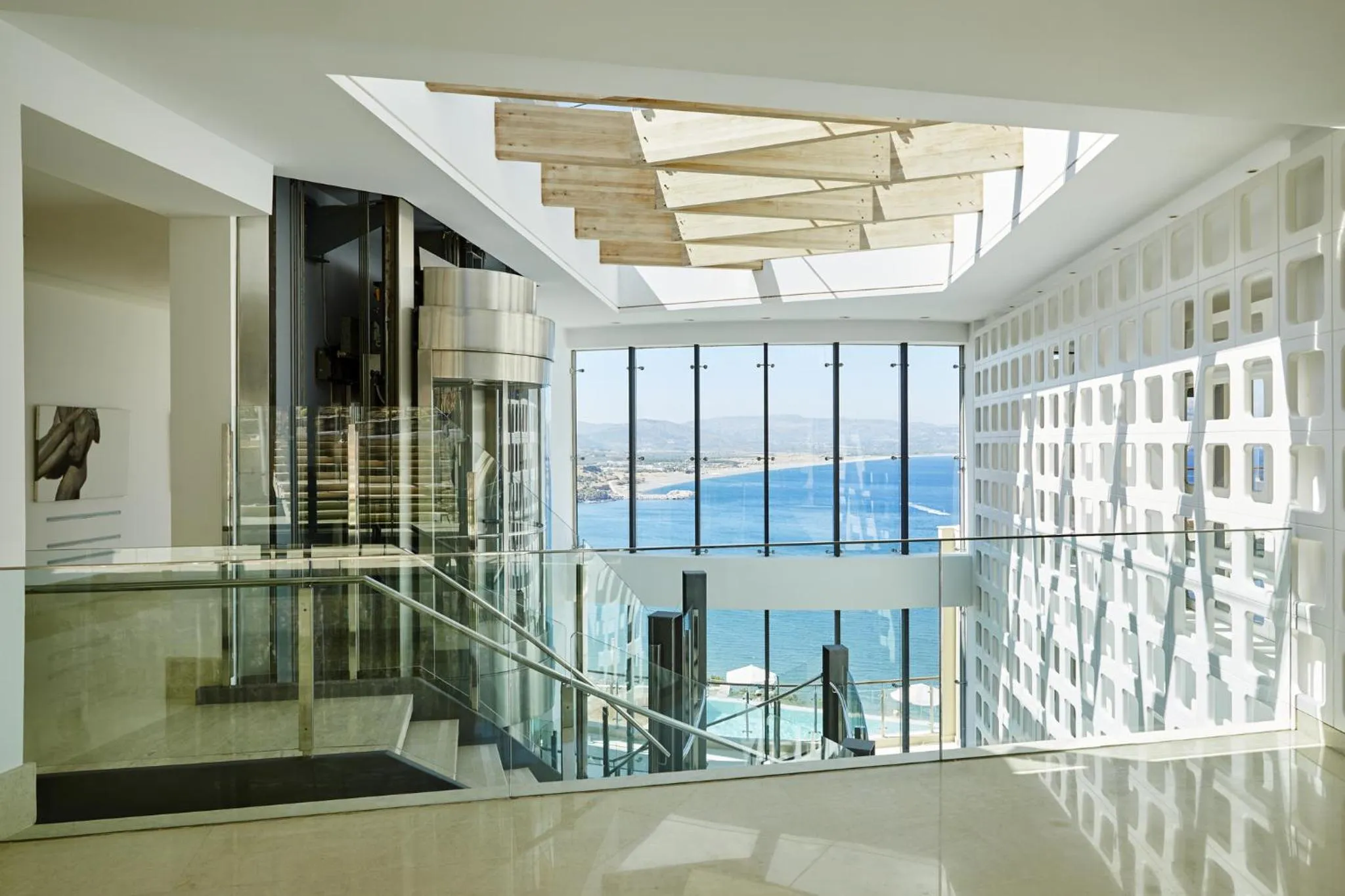 Lobby or reception in Lindos Blu Luxury Hotel-Adults only