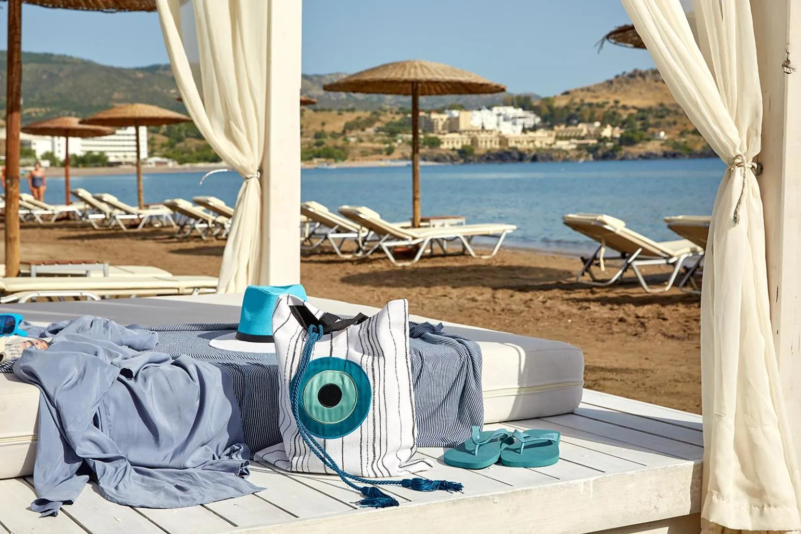 Beach in Lindos Blu Luxury Hotel-Adults only