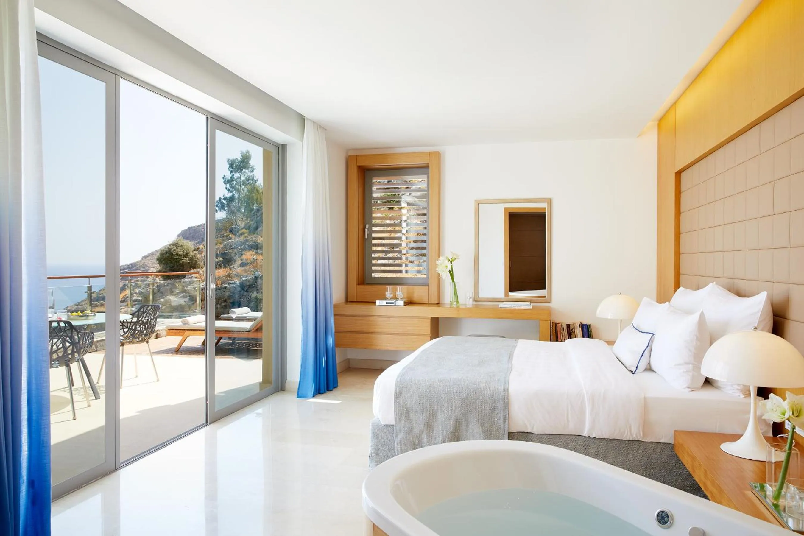 Day, Bed in Lindos Blu Luxury Hotel-Adults only