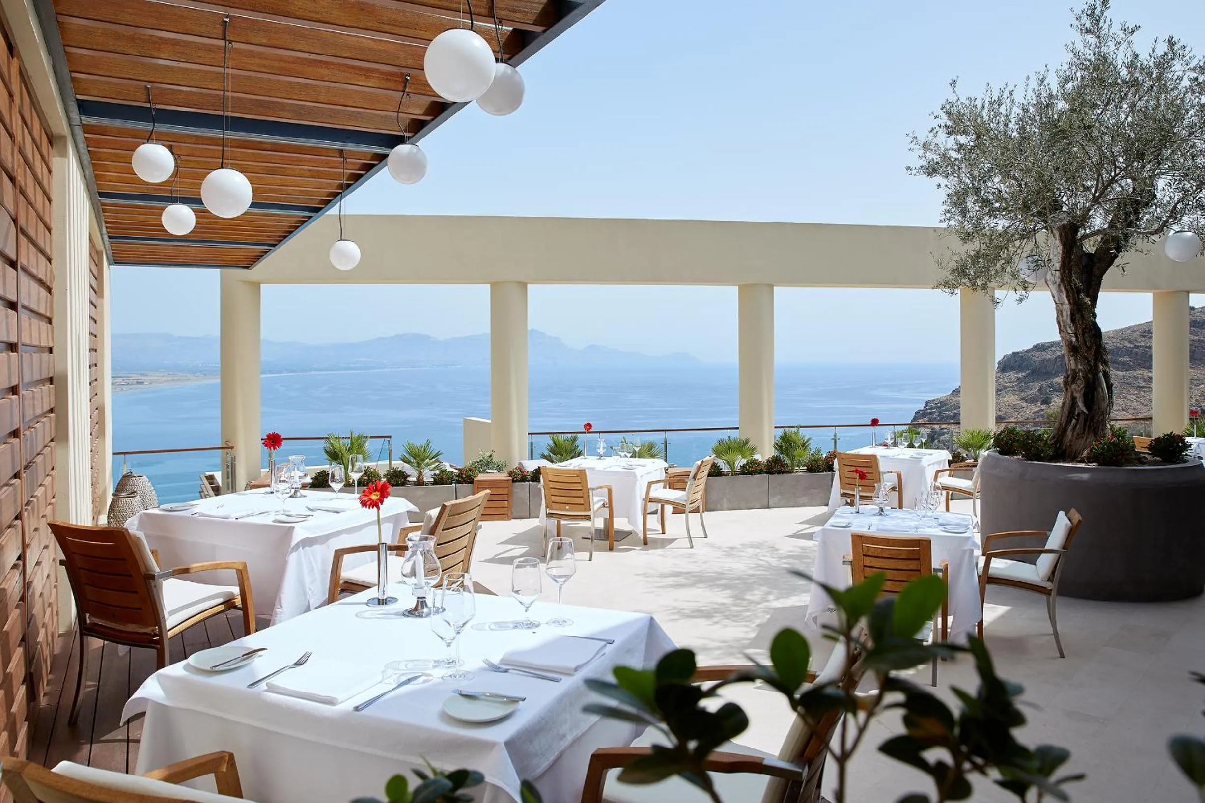 Restaurant/places to eat in Lindos Blu Luxury Hotel-Adults only