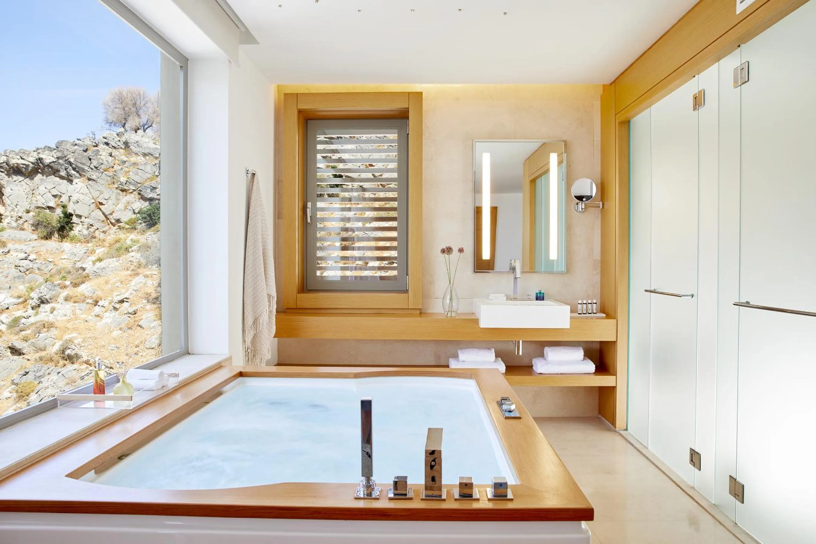 Photo of the whole room in Lindos Blu Luxury Hotel-Adults only