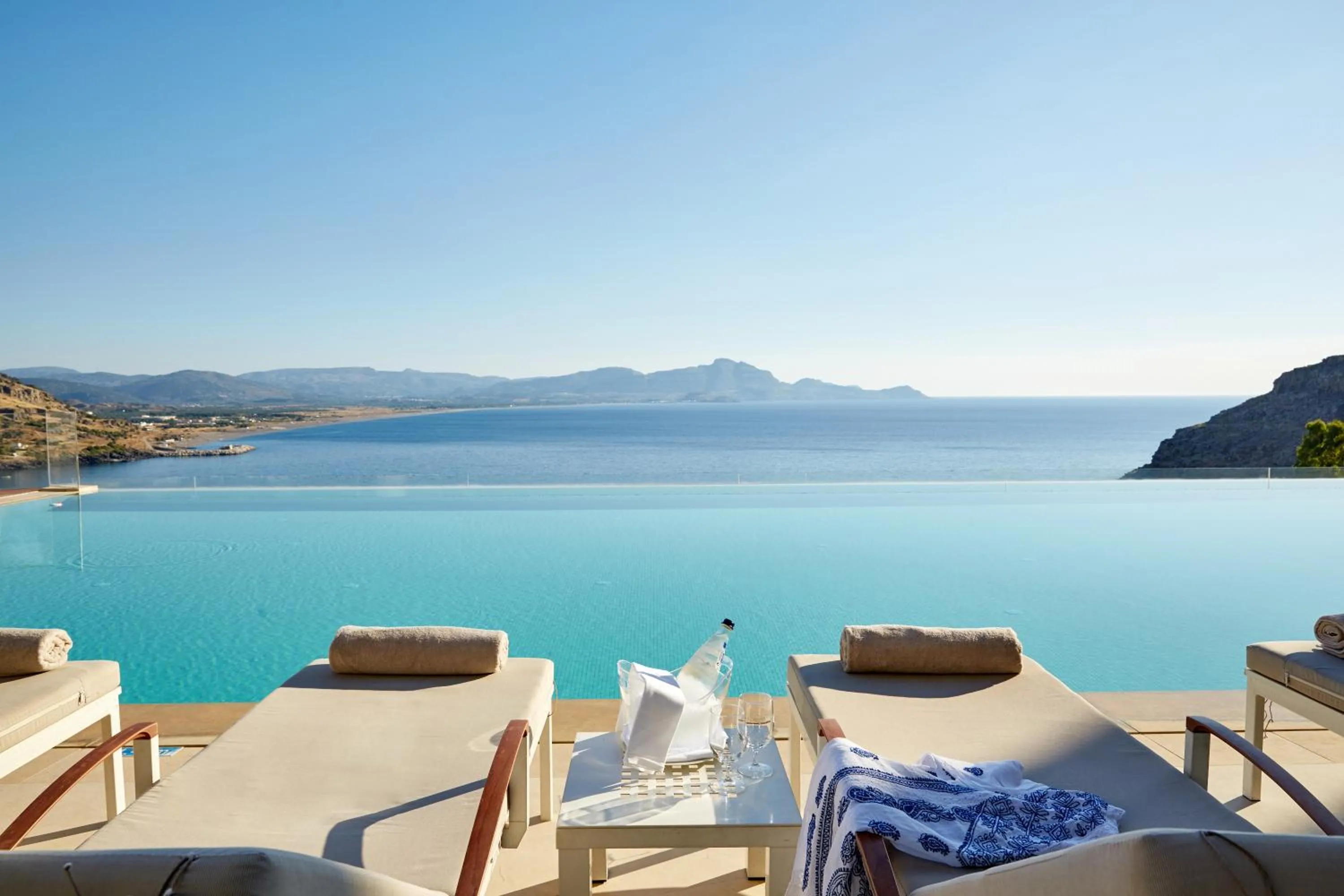 Sea view in Lindos Blu Luxury Hotel-Adults only