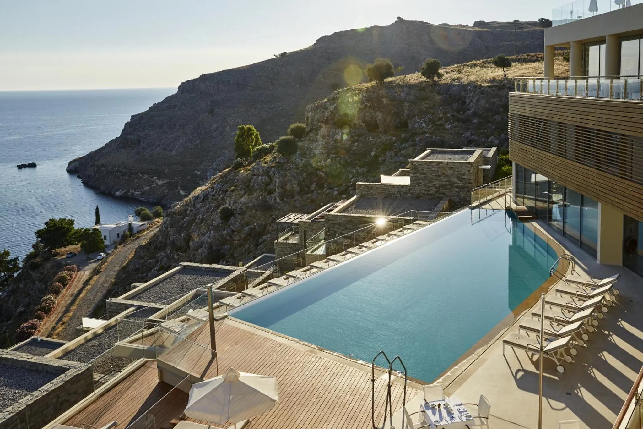 Sea view in Lindos Blu Luxury Hotel-Adults only