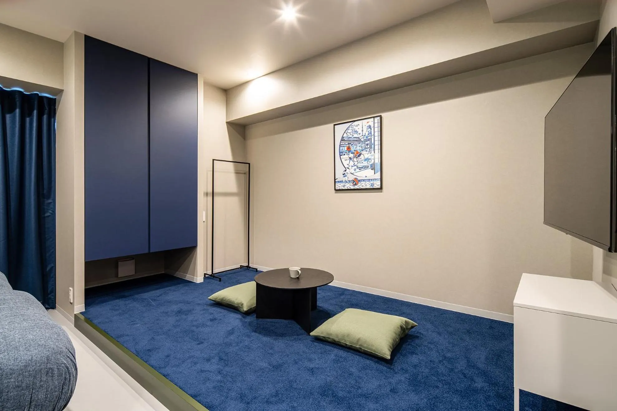 Seating area, Bed in Section L Kuramae - Asakusa