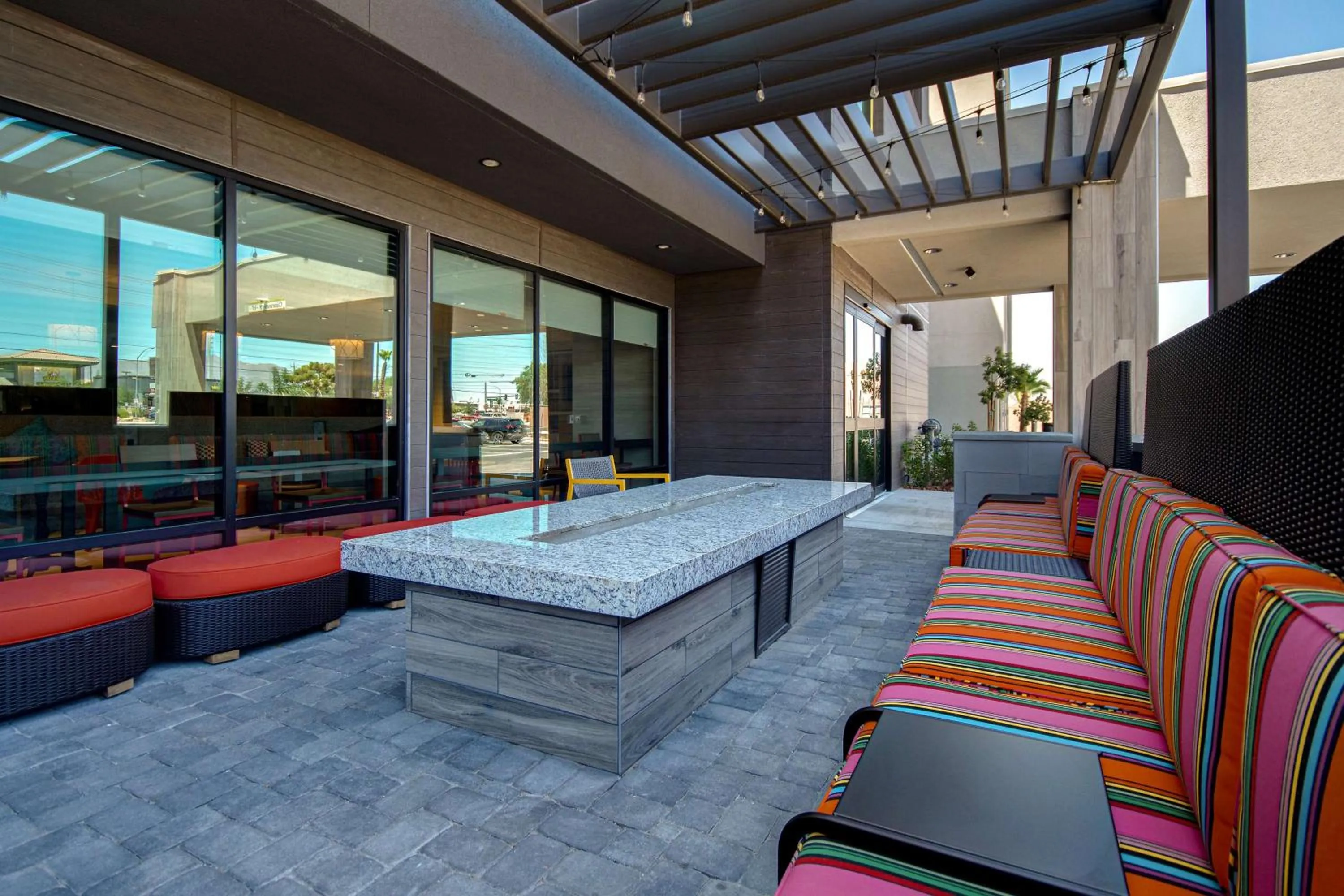 Patio in Home2 Suites By Hilton Las Vegas North