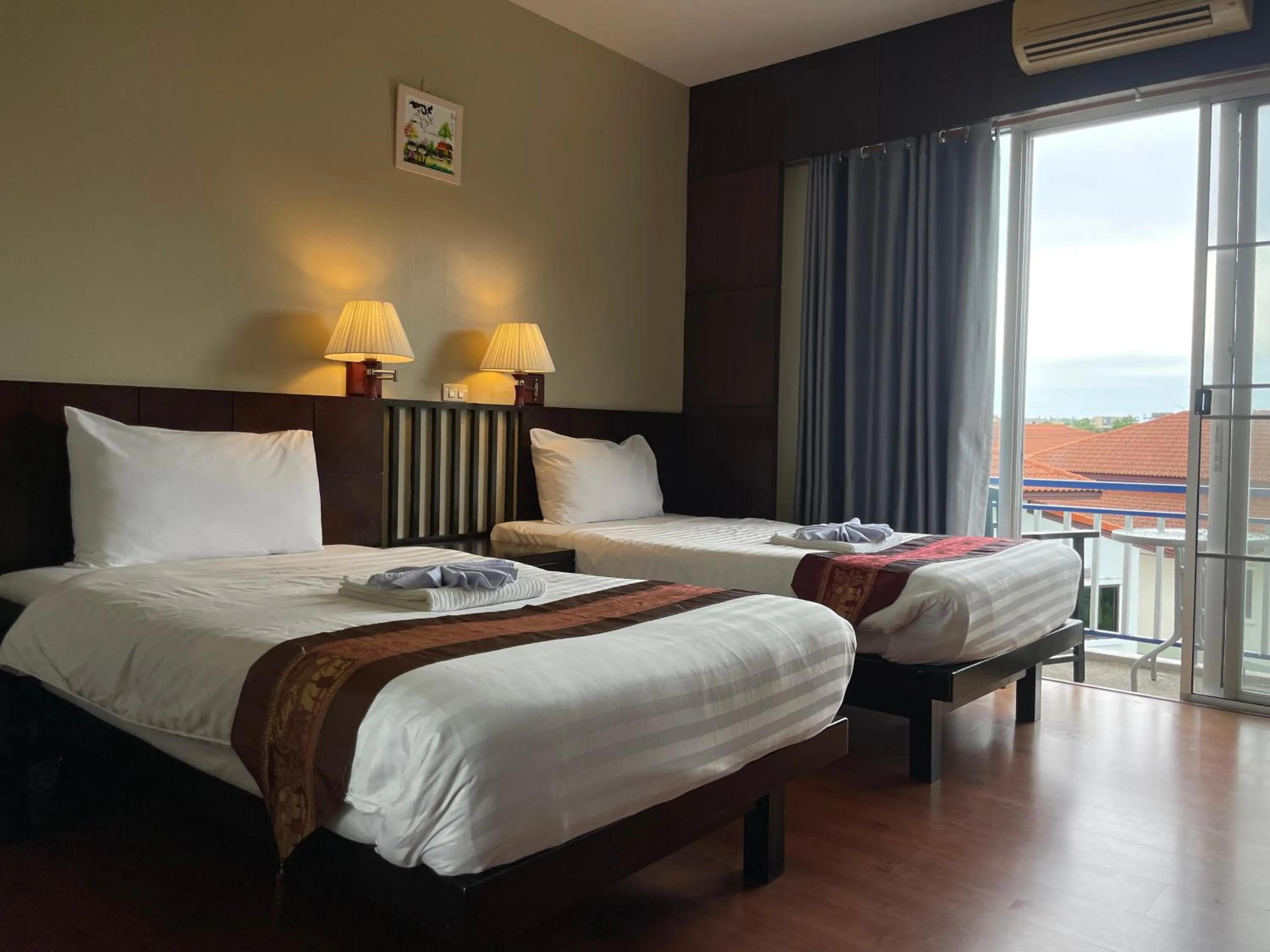 Bed in Kata Sea Blue