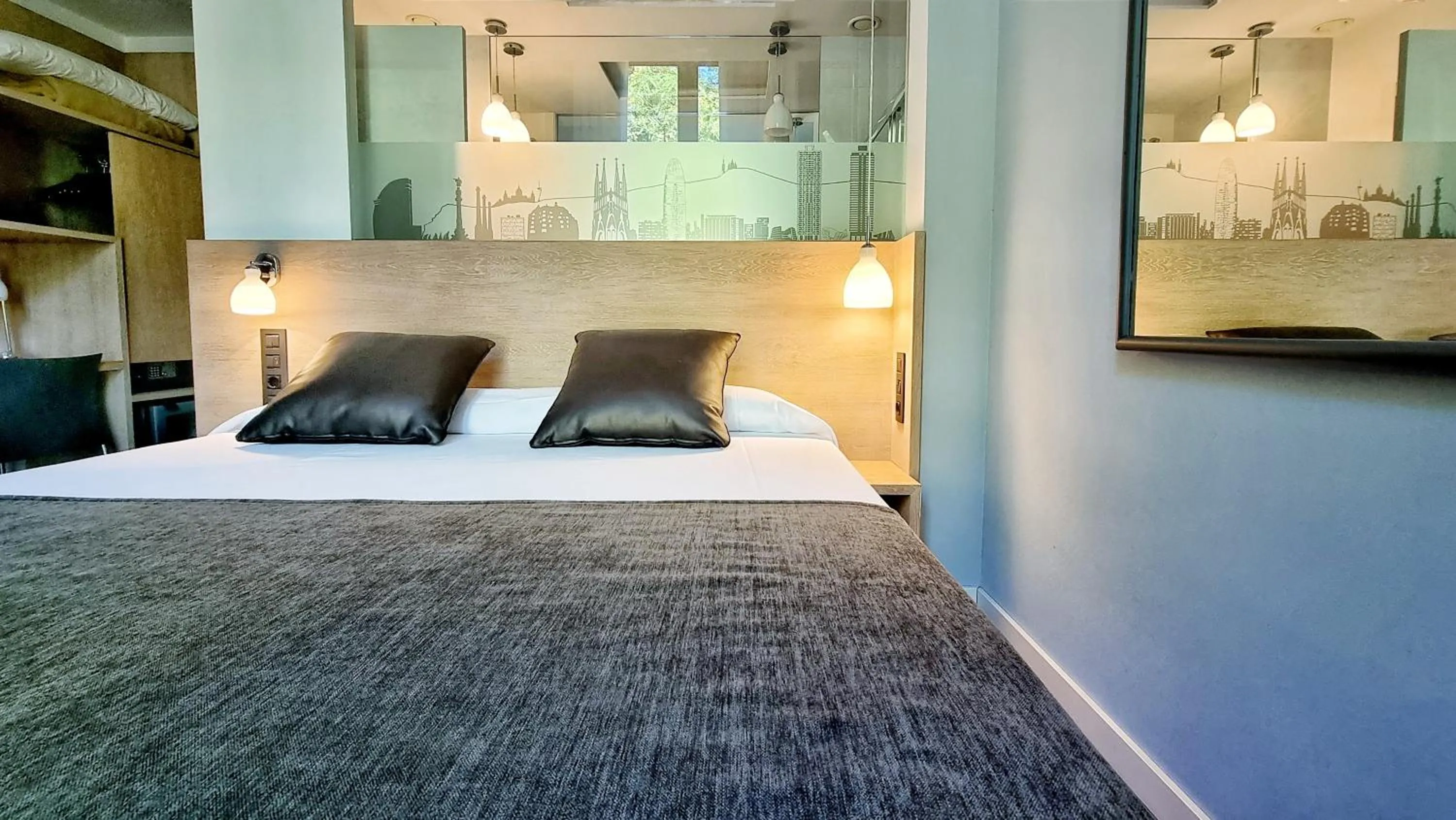 Bed in Hotel Sant Agustí