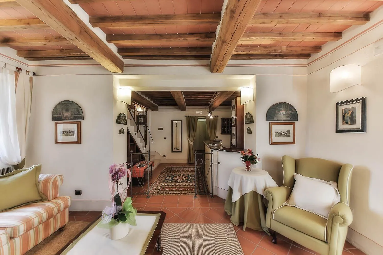 Seating area in Relais La Martina