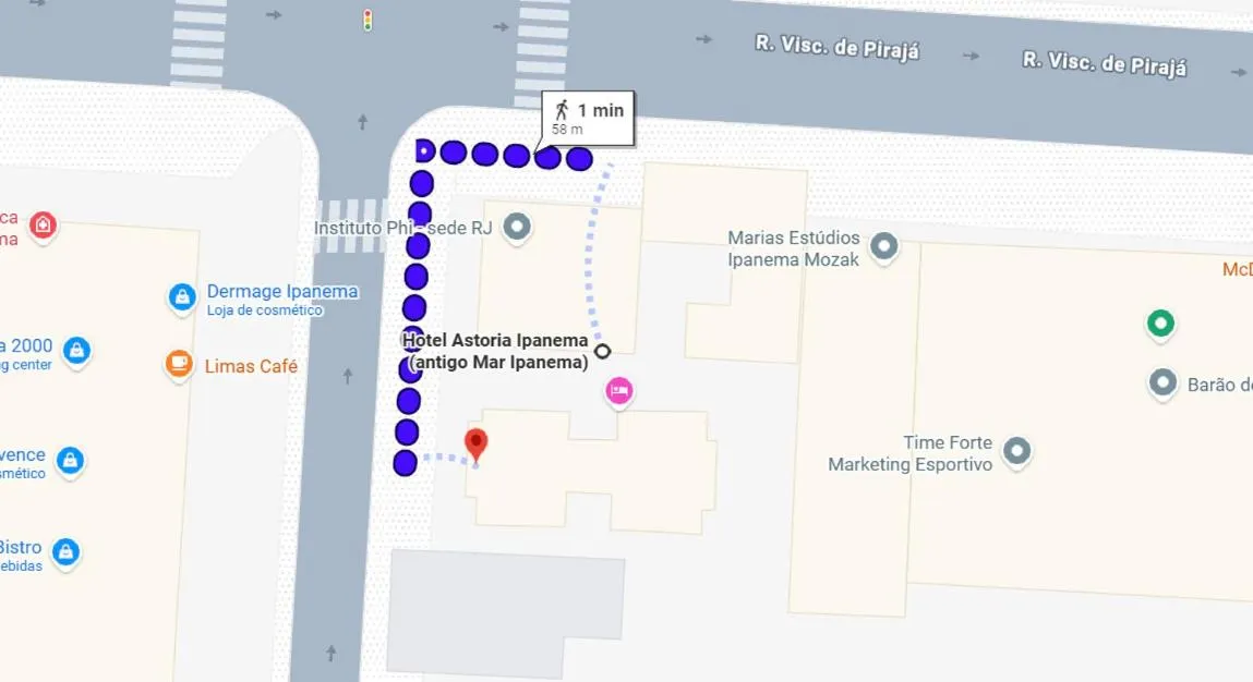 Landmark view in Hotel Astoria Ipanema - antigo Mar Ipanema