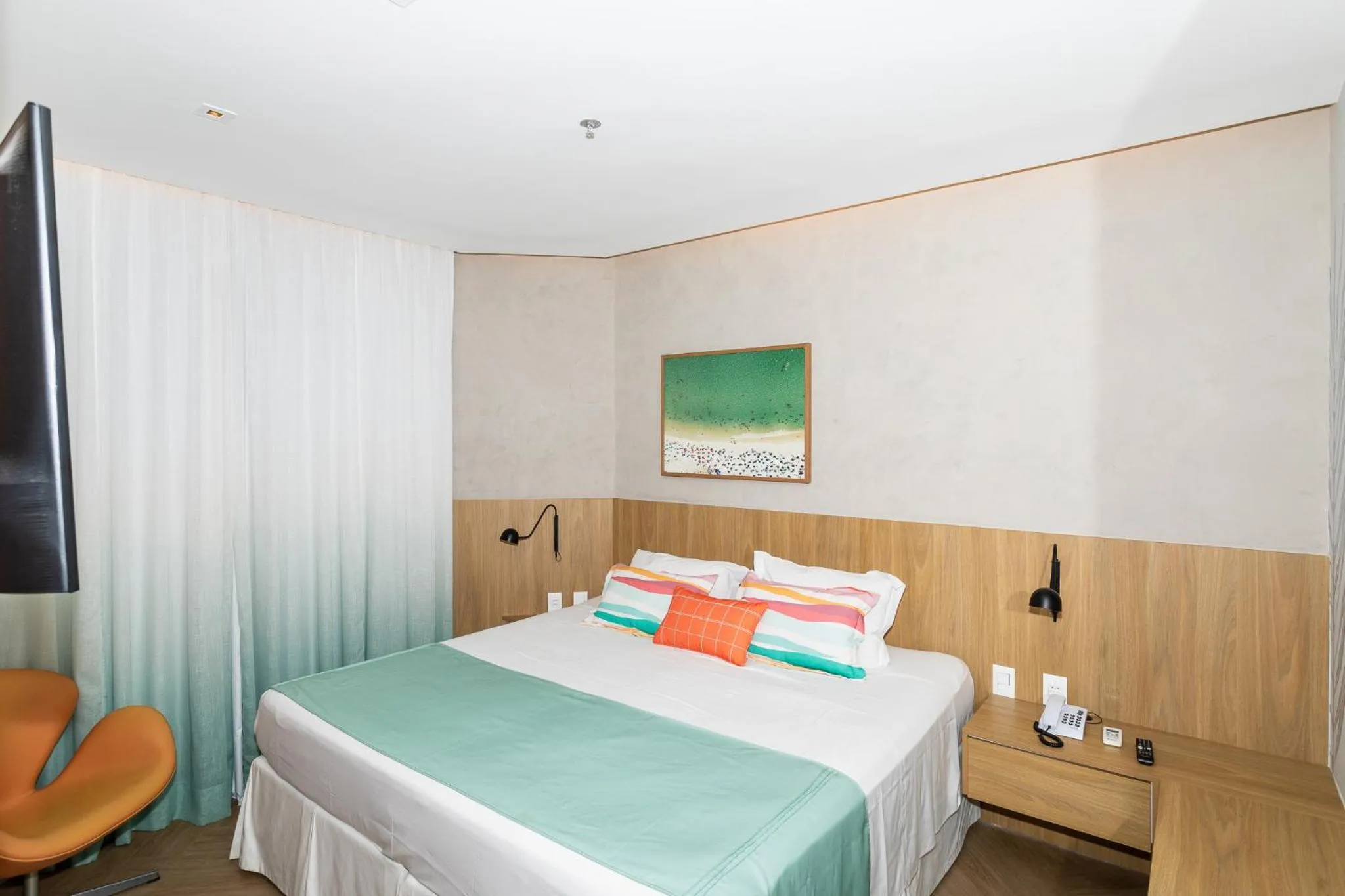 Bedroom, Bed in Hotel Astoria Ipanema - antigo Mar Ipanema