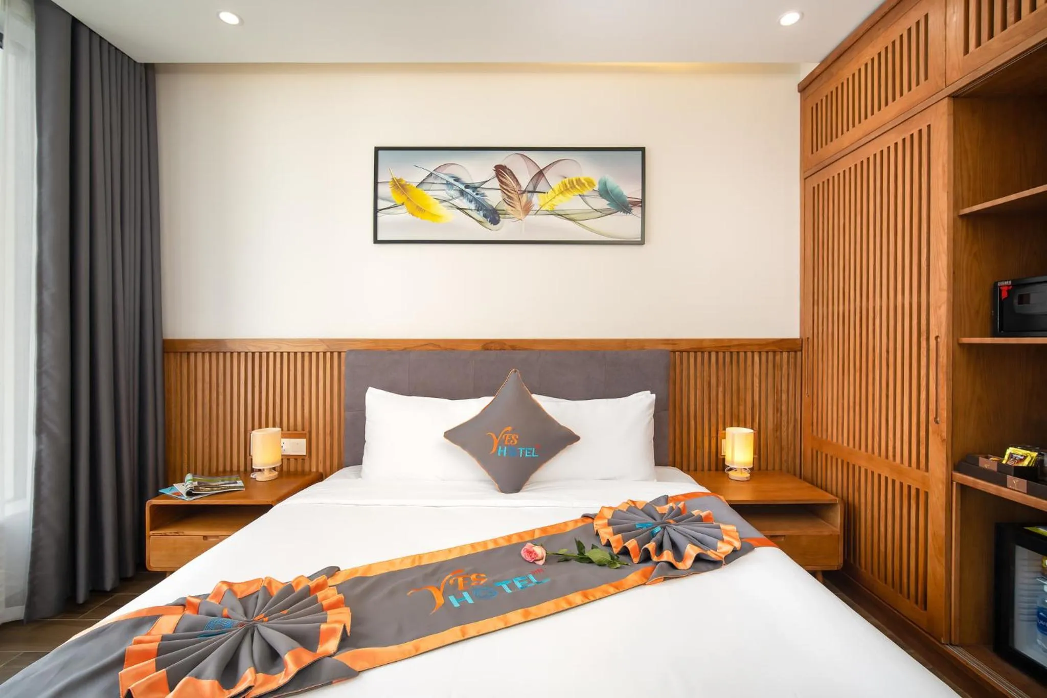 Bed in Yes Hotel Đà Nẵng