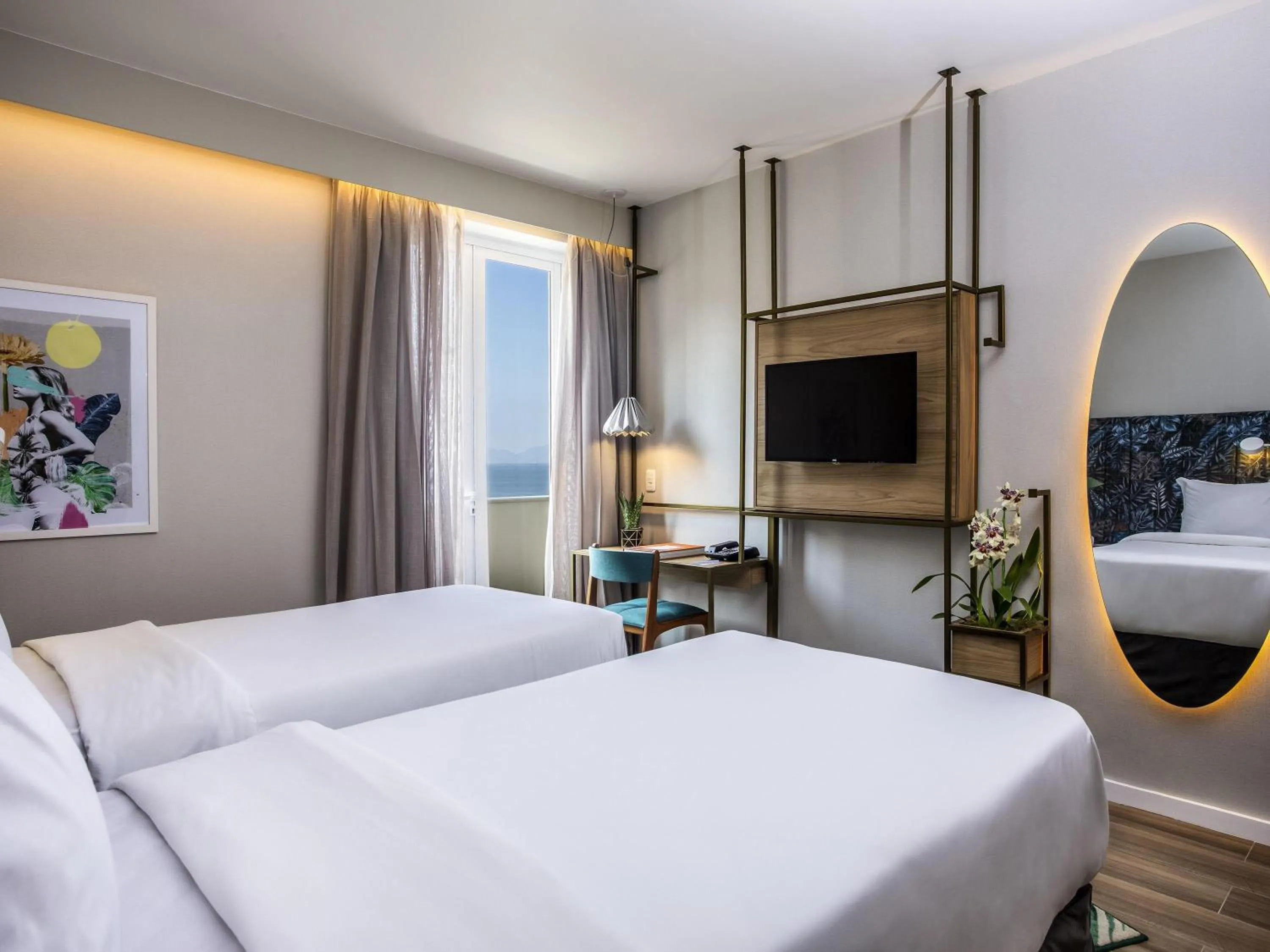 Bedroom, Bed in Mercure Rio Boutique Hotel Copacabana