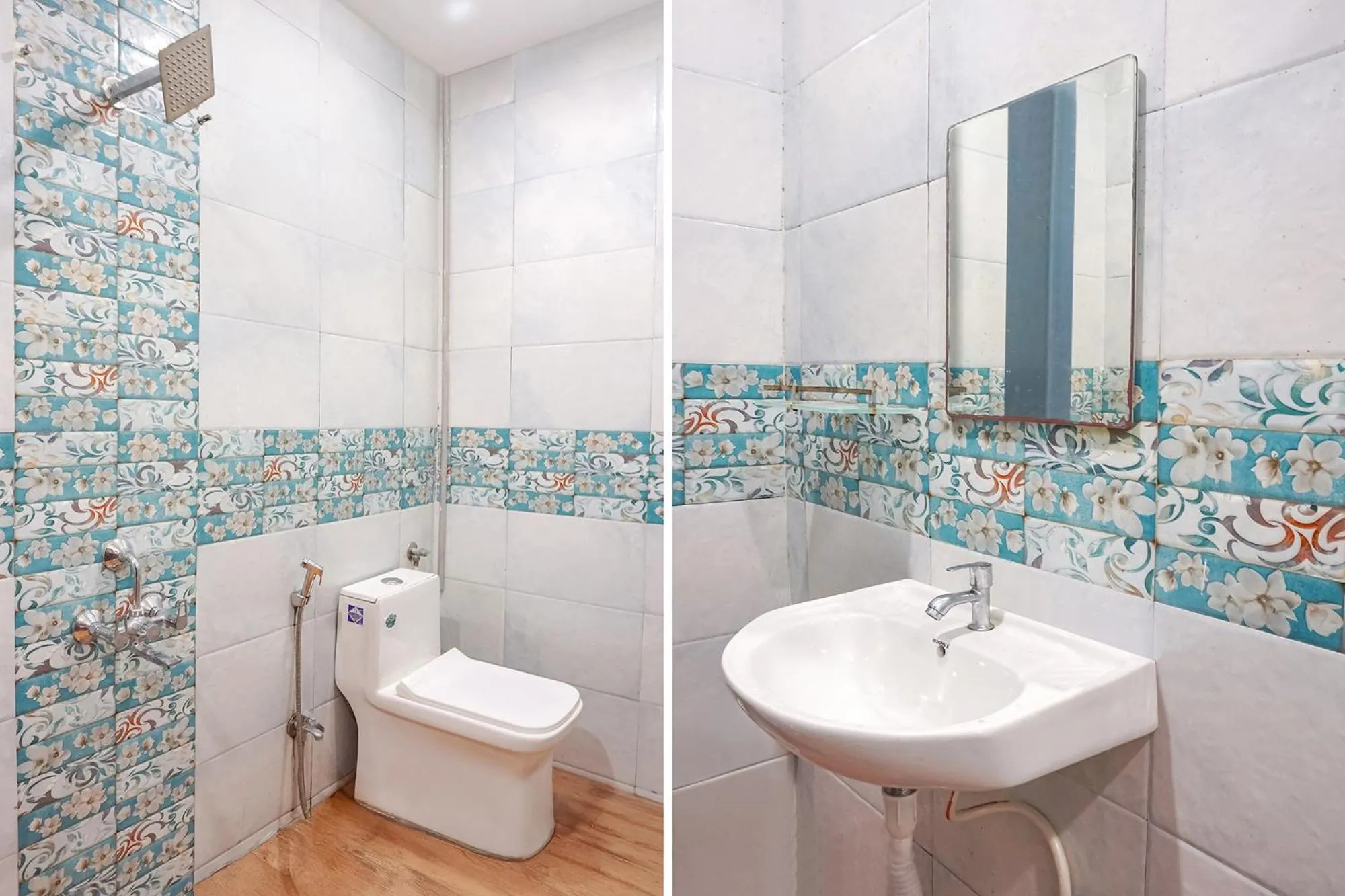 Shower in FabHotel Rachana Residency - Nr Shivaji Nagar Metro Station and Railway Station