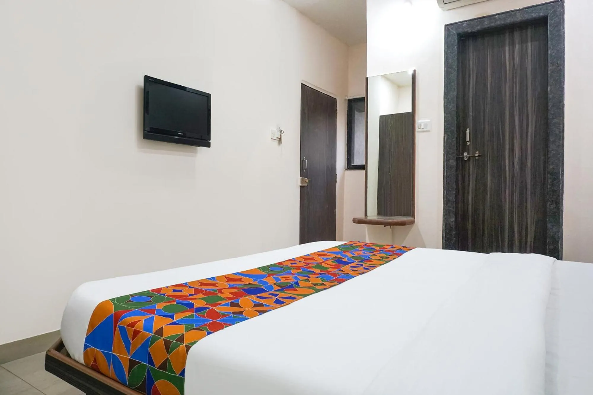 Bed in FabHotel Rachana Residency - Nr Shivaji Nagar Metro Station and Railway Station