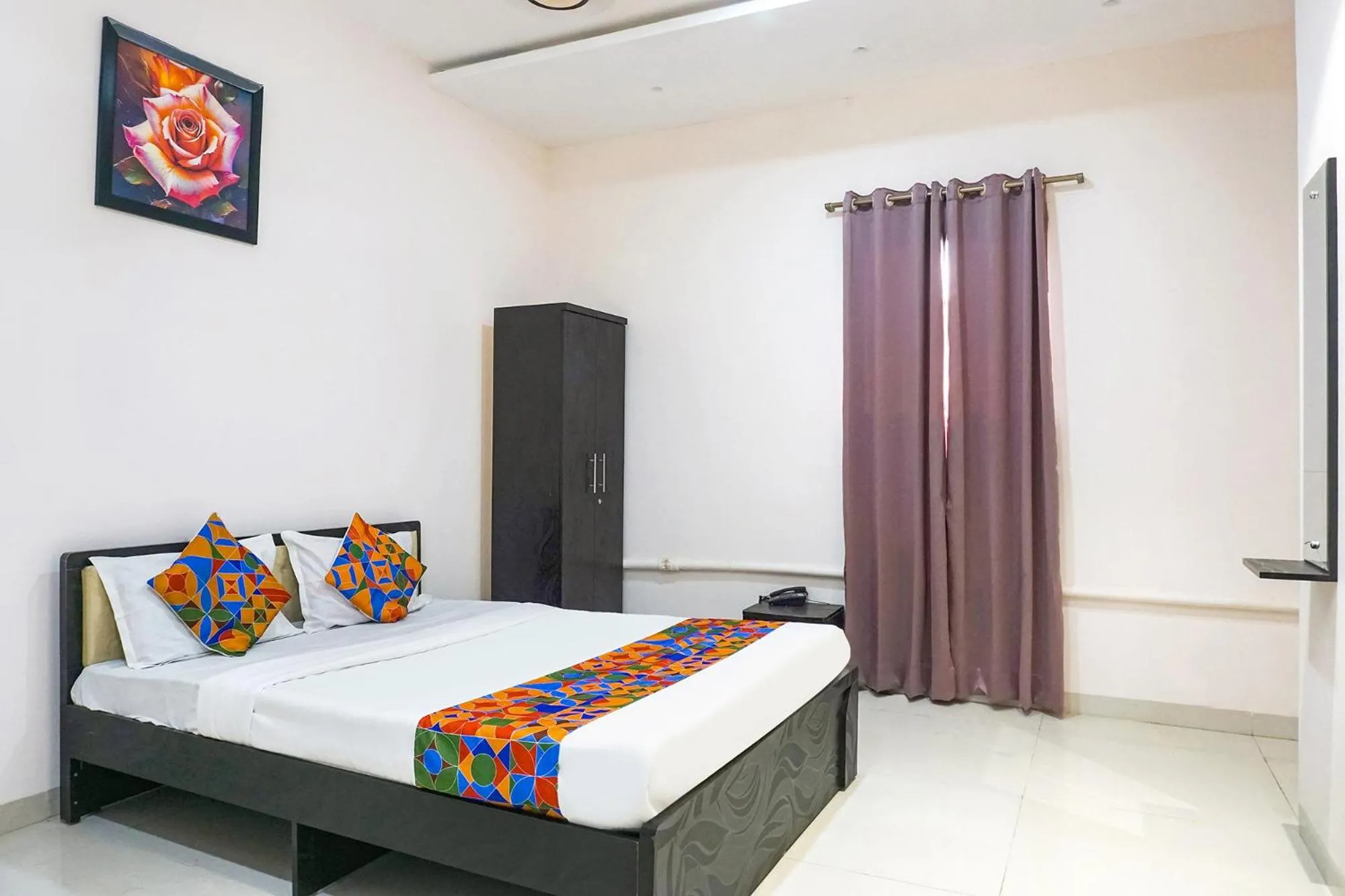 Bed in FabHotel Rachana Residency - Nr Shivaji Nagar Metro Station and Railway Station