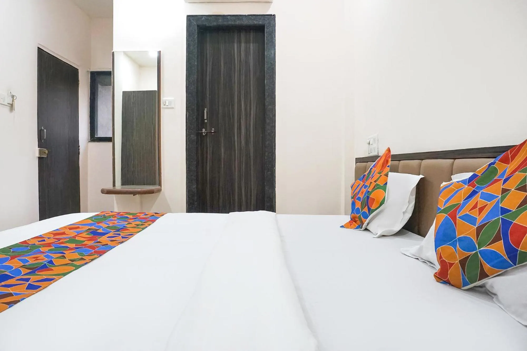 Bed in FabHotel Rachana Residency - Nr Shivaji Nagar Metro Station and Railway Station