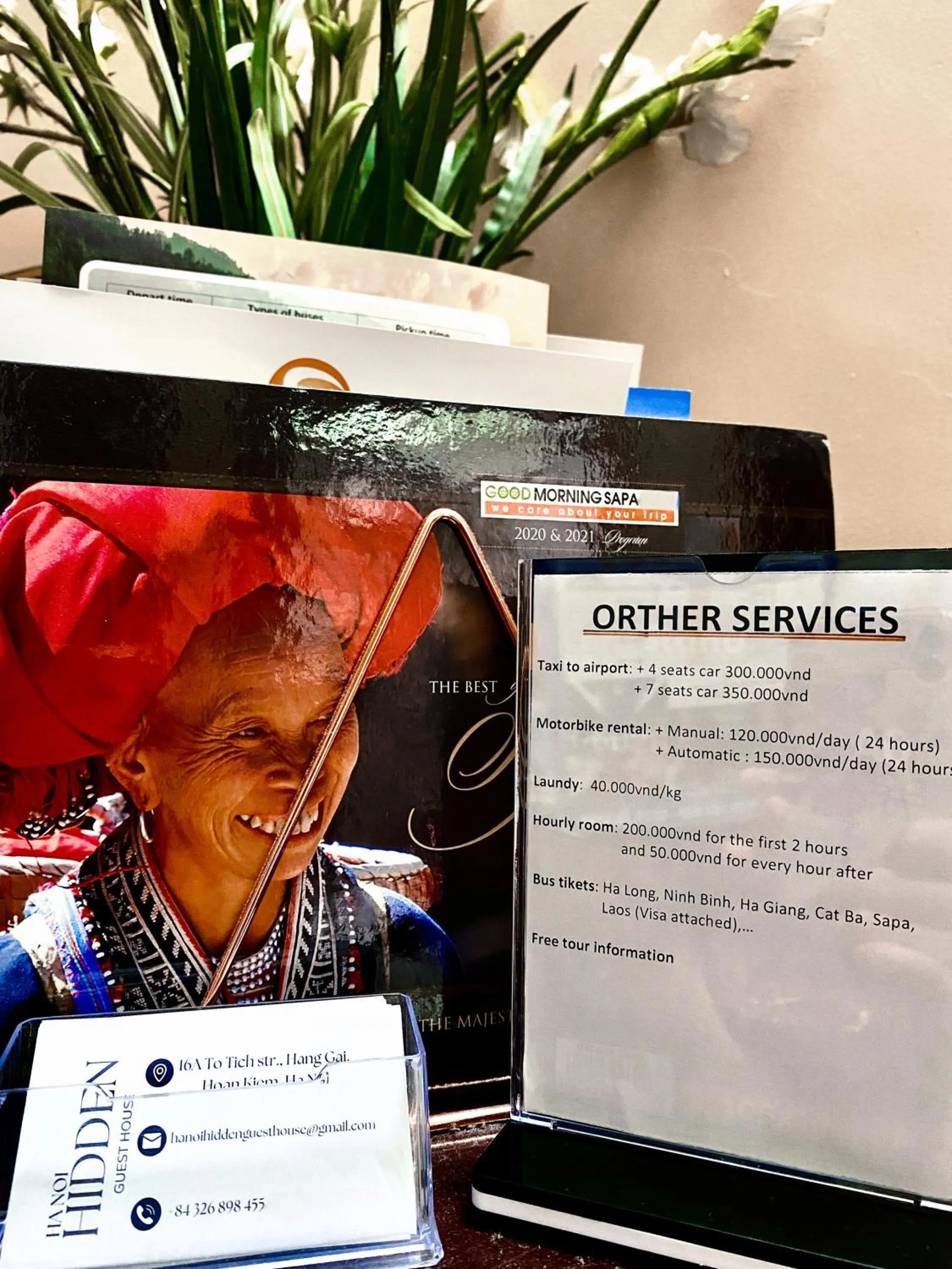 concierge in Hanoi Hidden Guest House