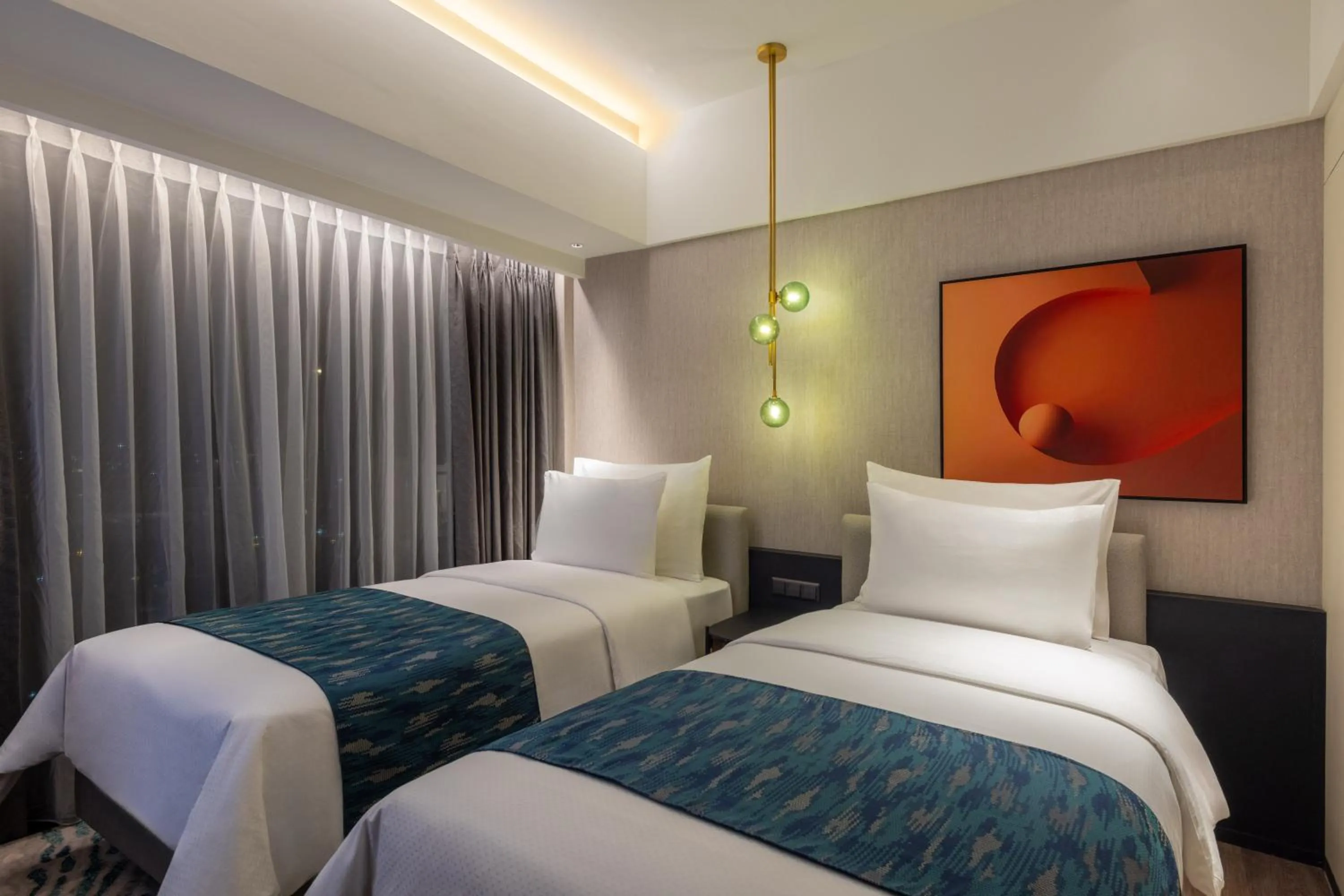 Bed in Herloom Hotel & Residence BSD Tangerang