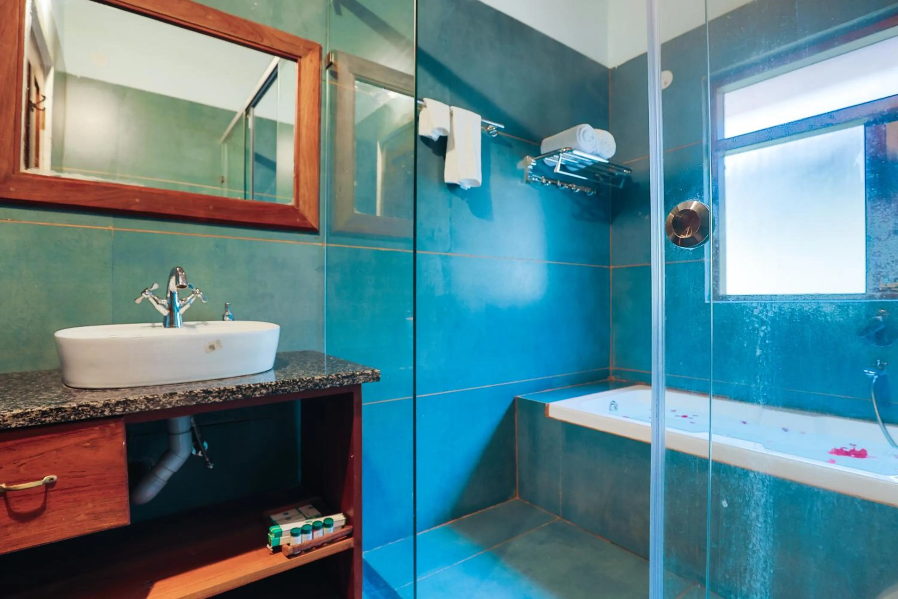 Bathroom in Hill Crest Resort - Coorg