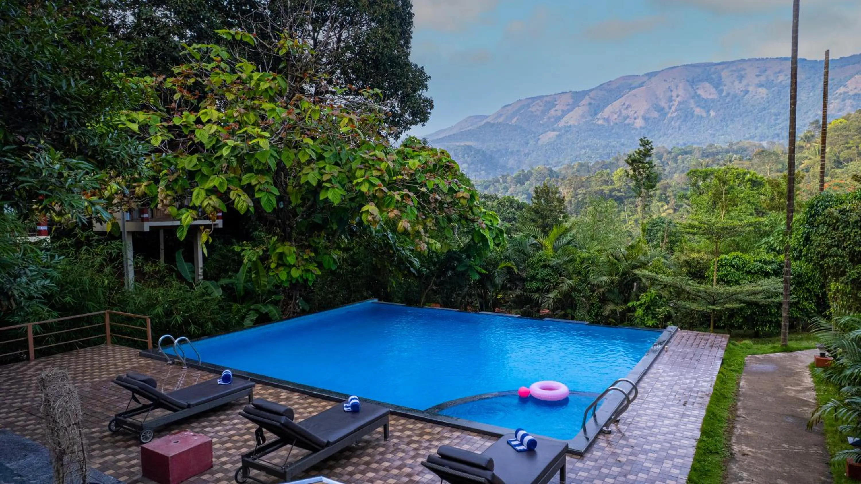 Swimming pool in Hill Crest Resort - Coorg