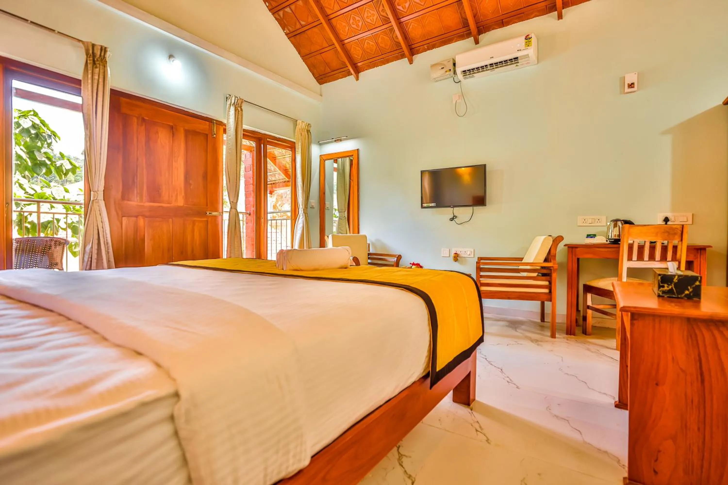 Bed in Hill Crest Resort - Coorg
