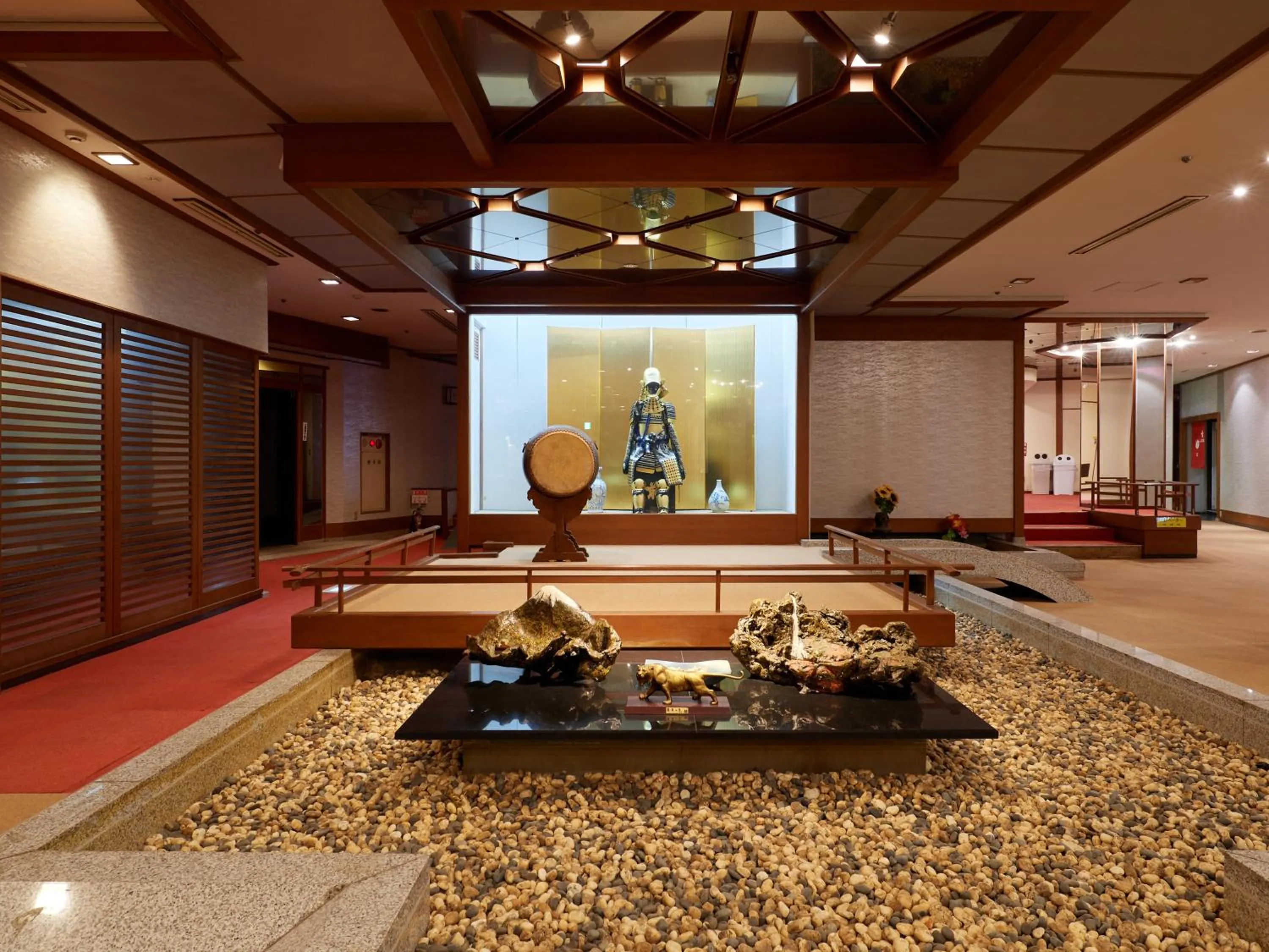 Lobby or reception in Izu Atagawa Onsen Hotel Gyokuryu