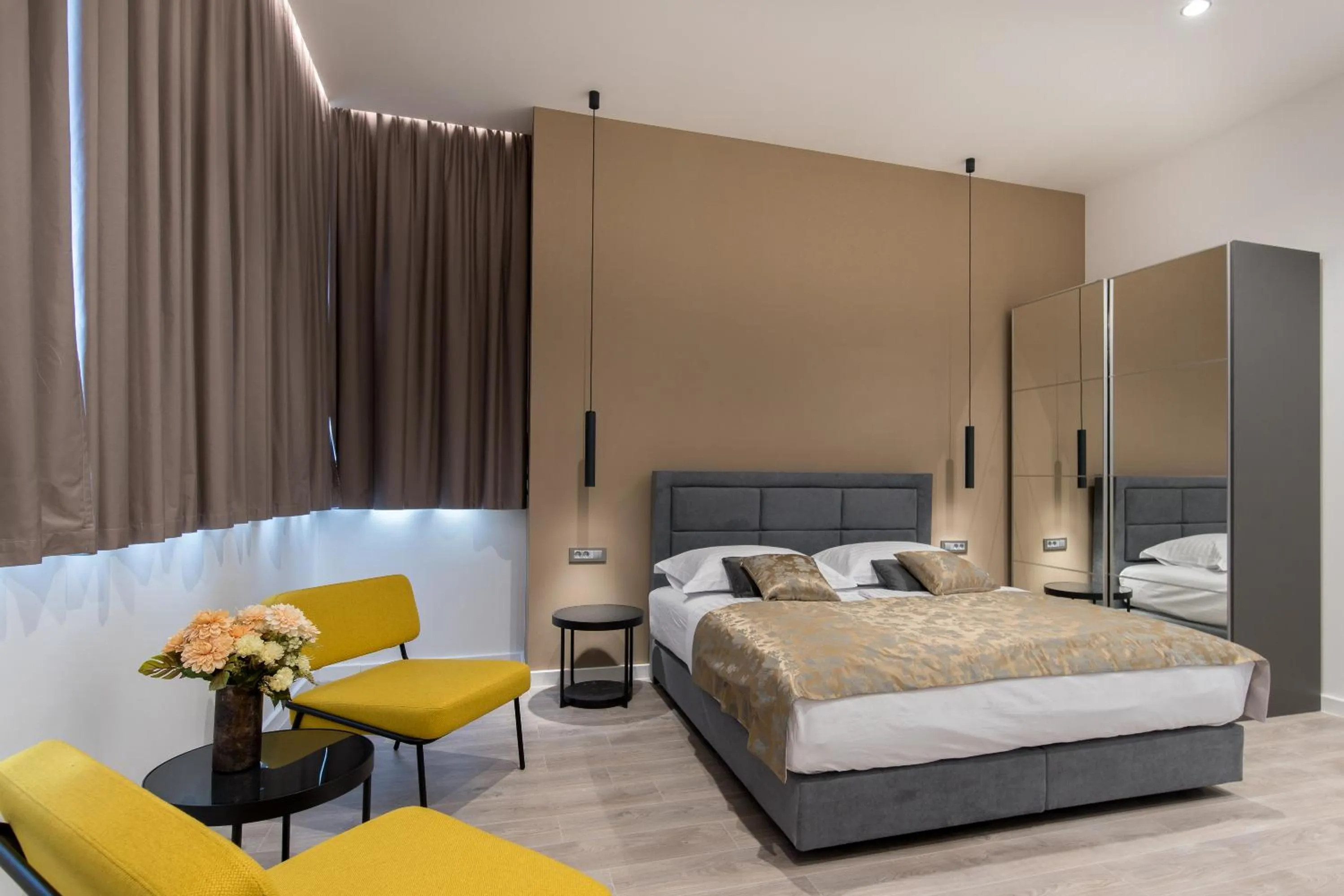 Bed in Seascape Luxury Rooms