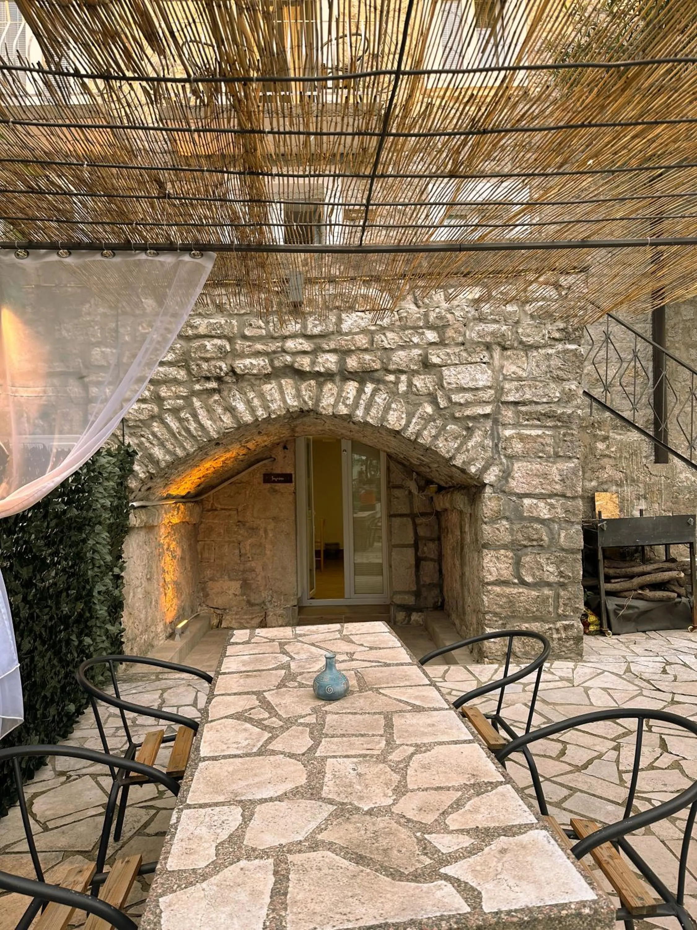 Seating area in Serenita Stone House